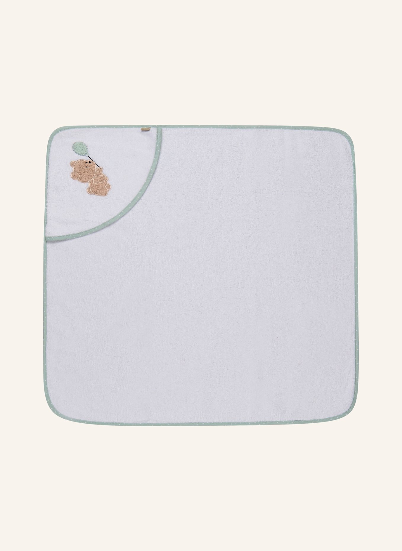 Sterntaler Kapuzenbadetuch 80x80 cm BÄR Bo: WEISS
