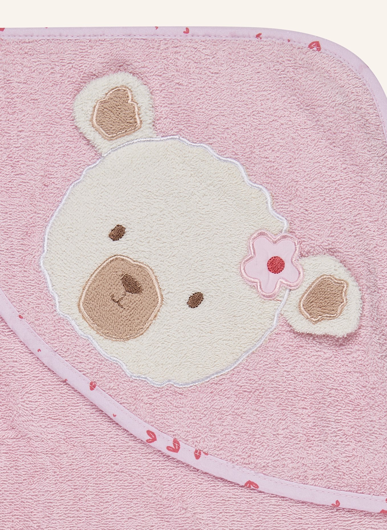 Sterntaler Motiv-Kapuzenbadetuch BÄR Betty: ROSA