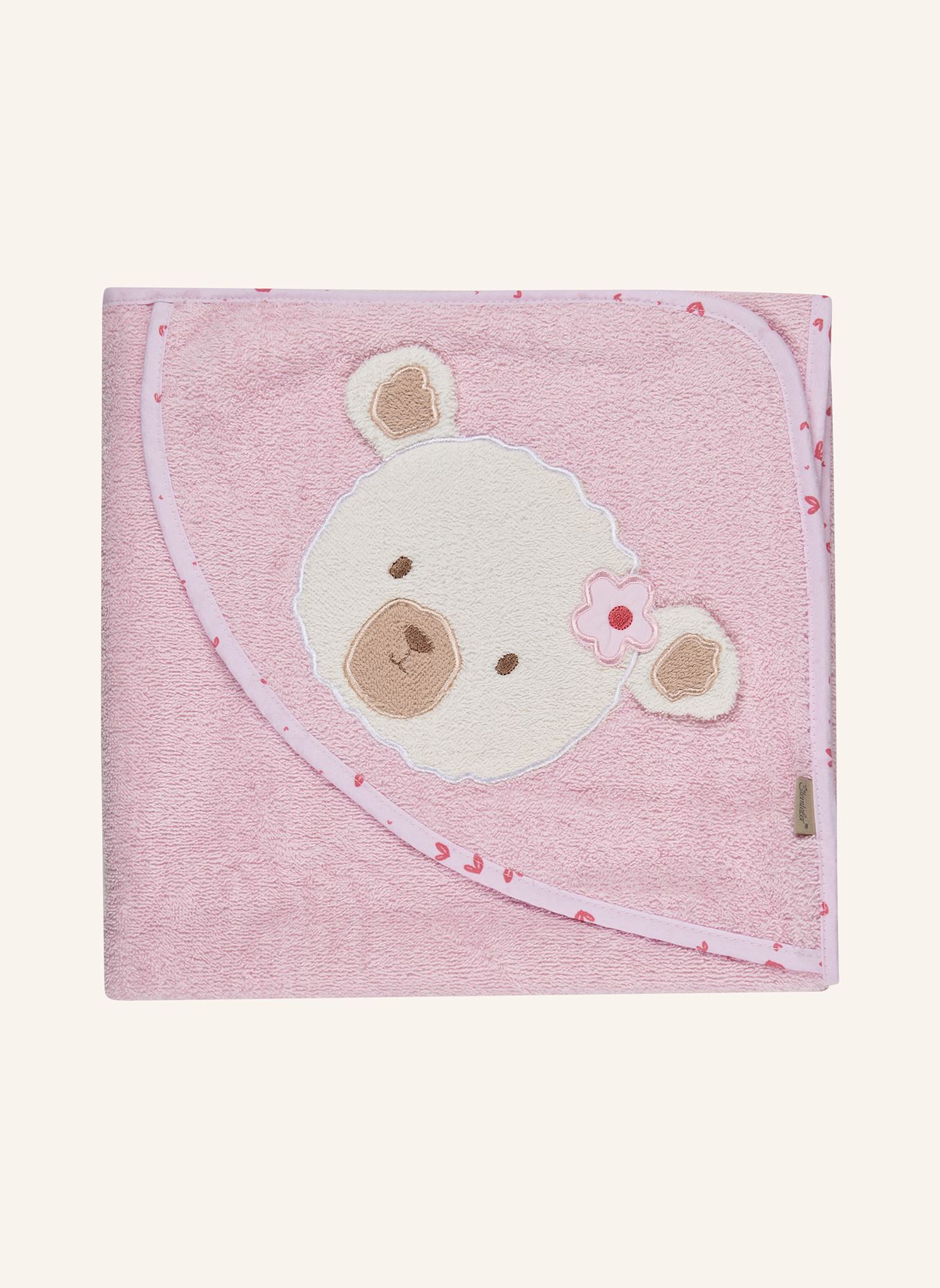 Sterntaler Motiv-Kapuzenbadetuch BÄR Betty: ROSA