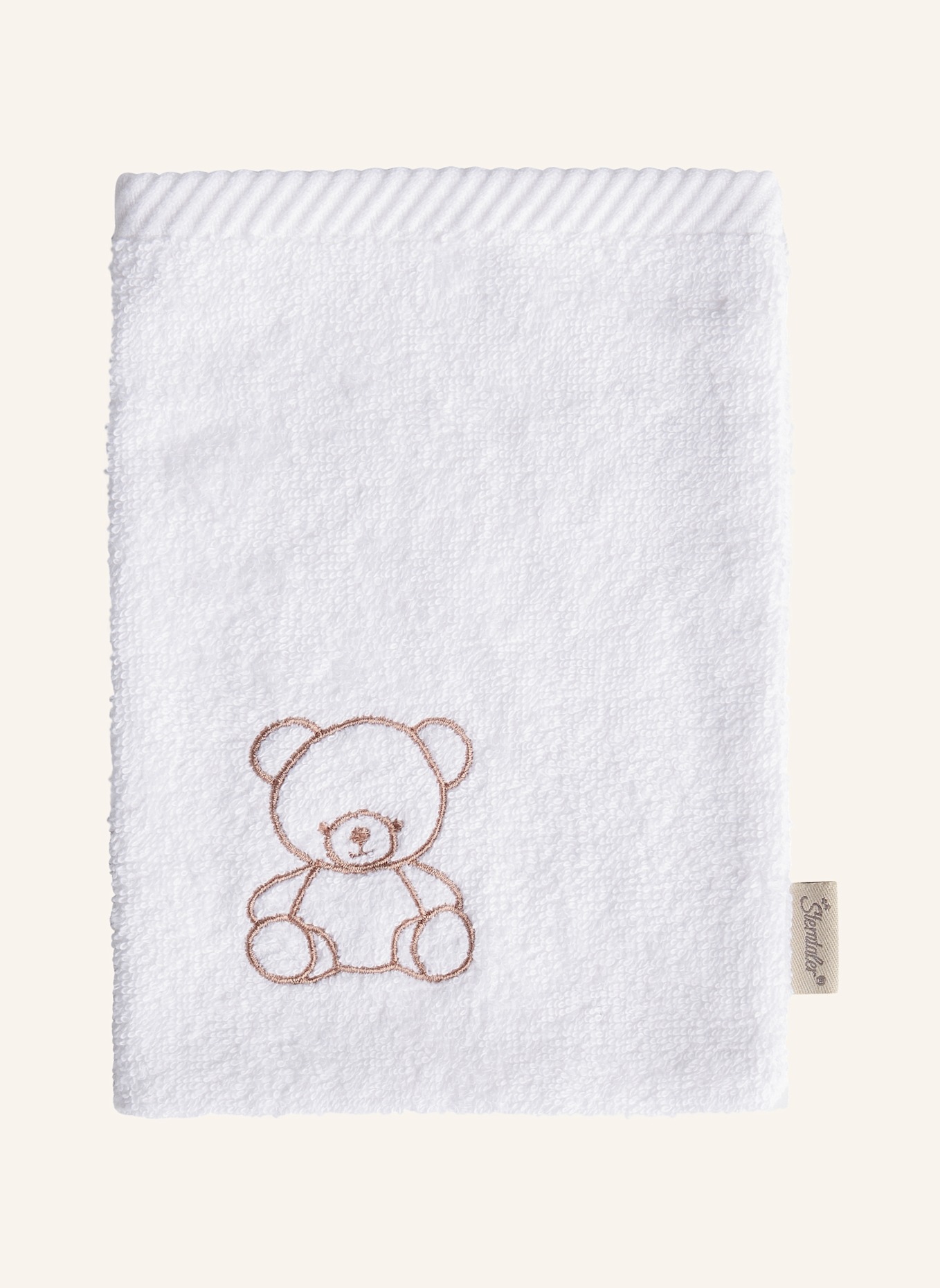 Sterntaler Waschhandschuhe 2er-Pack BÄR Bo: WEISS