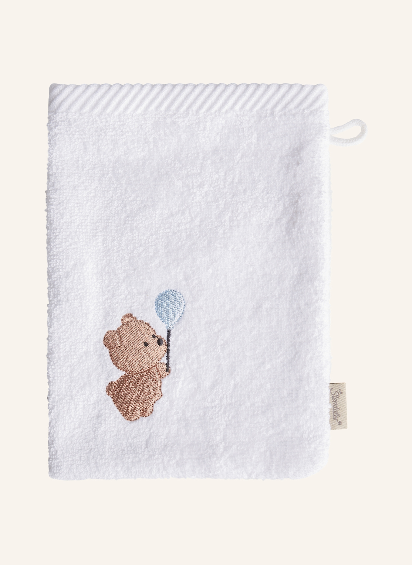 Sterntaler Waschhandschuhe 2er-Pack BÄR Bo: WEISS