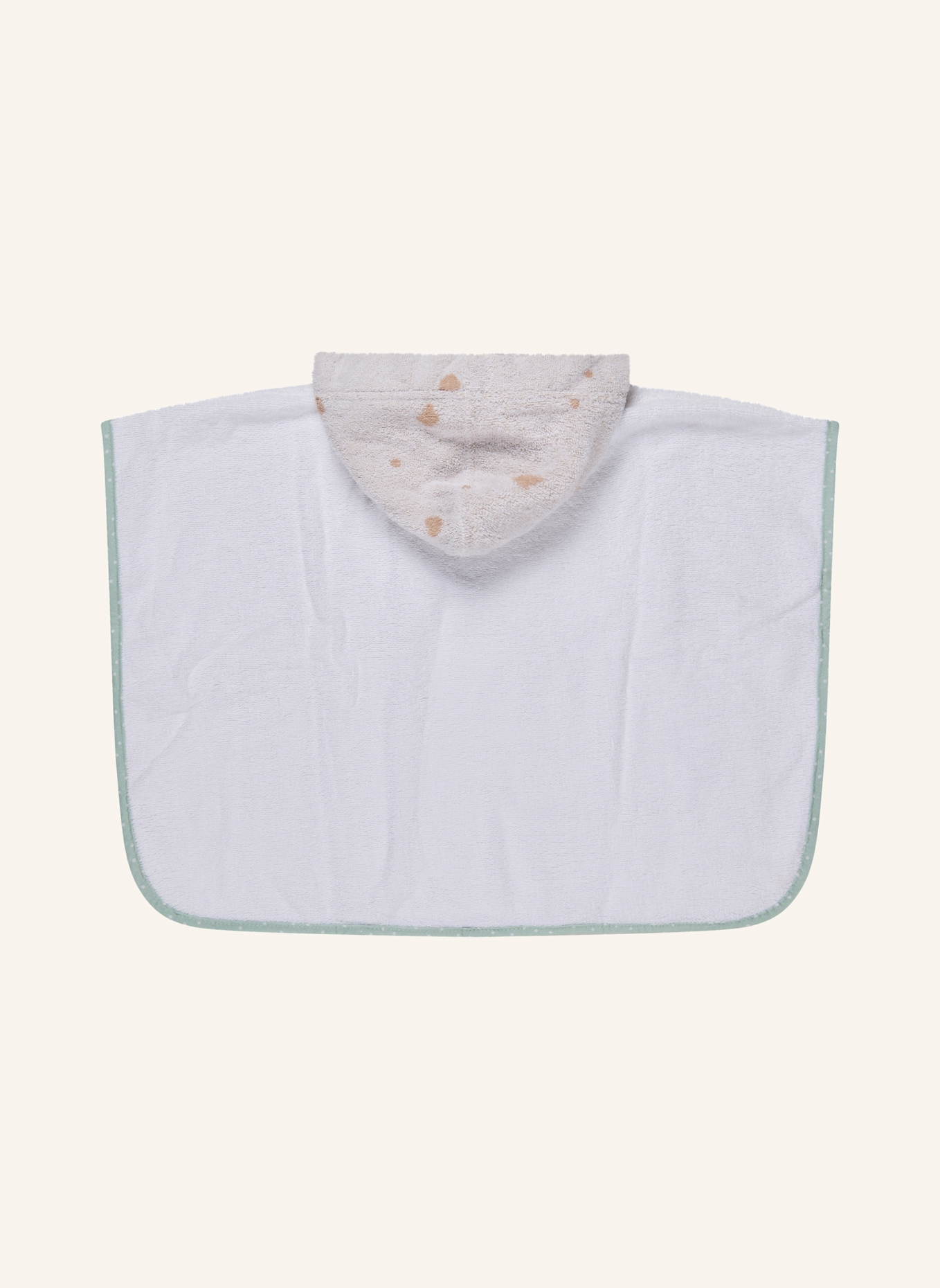 Sterntaler Poncho BÄR Bo: WEISS