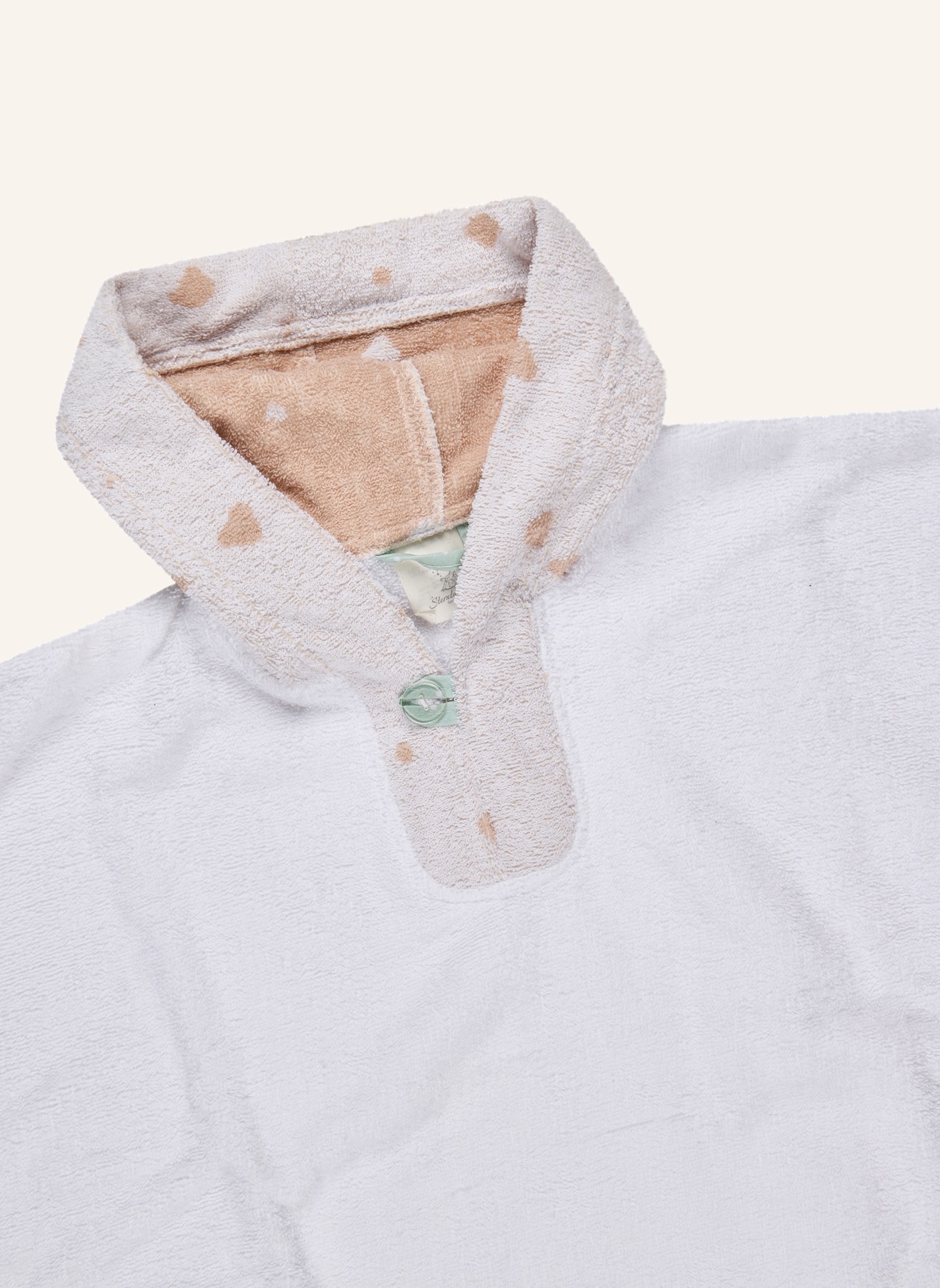 Sterntaler Poncho BÄR Bo: WEISS