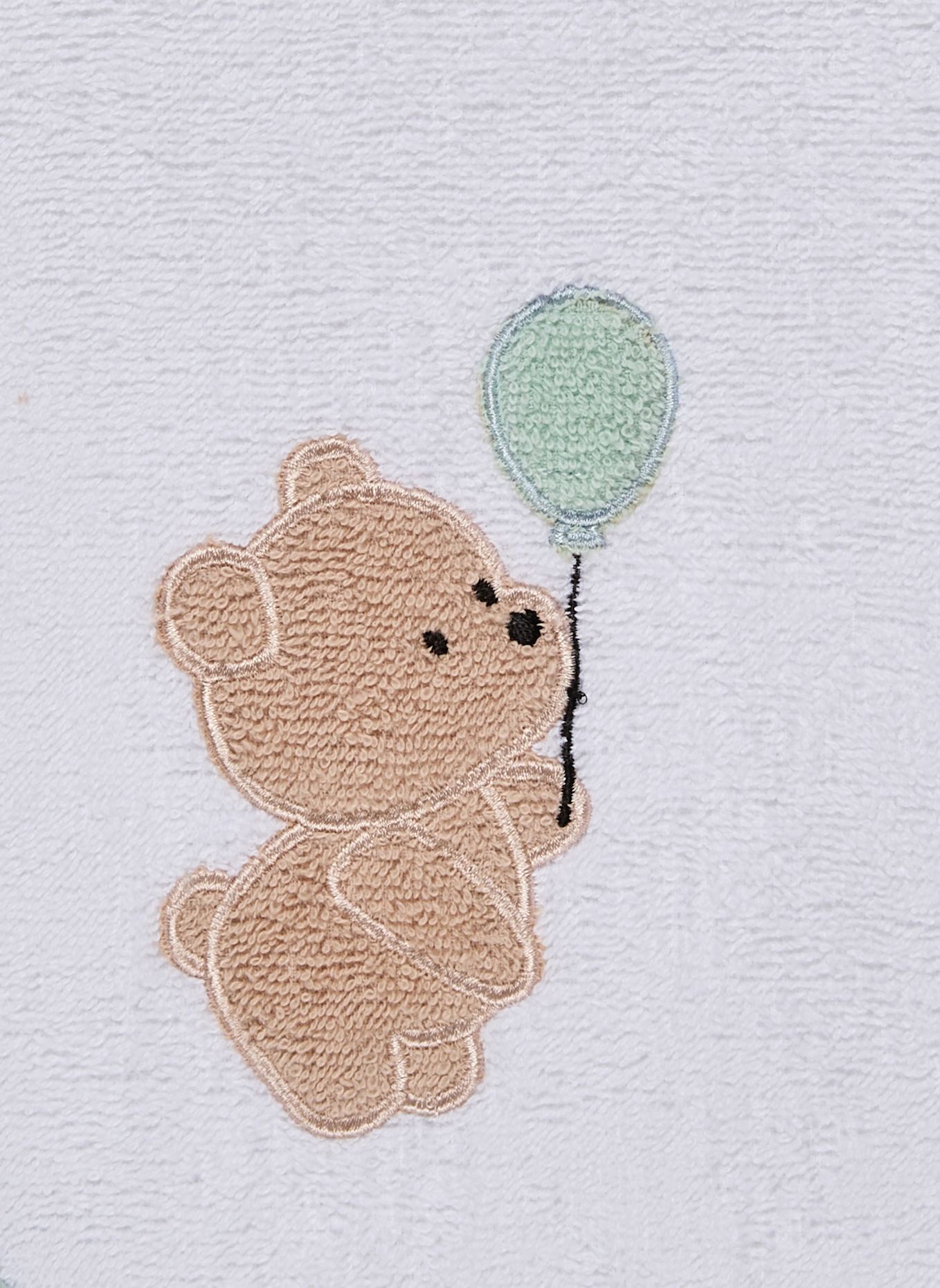 Sterntaler Poncho BÄR Bo: WEISS