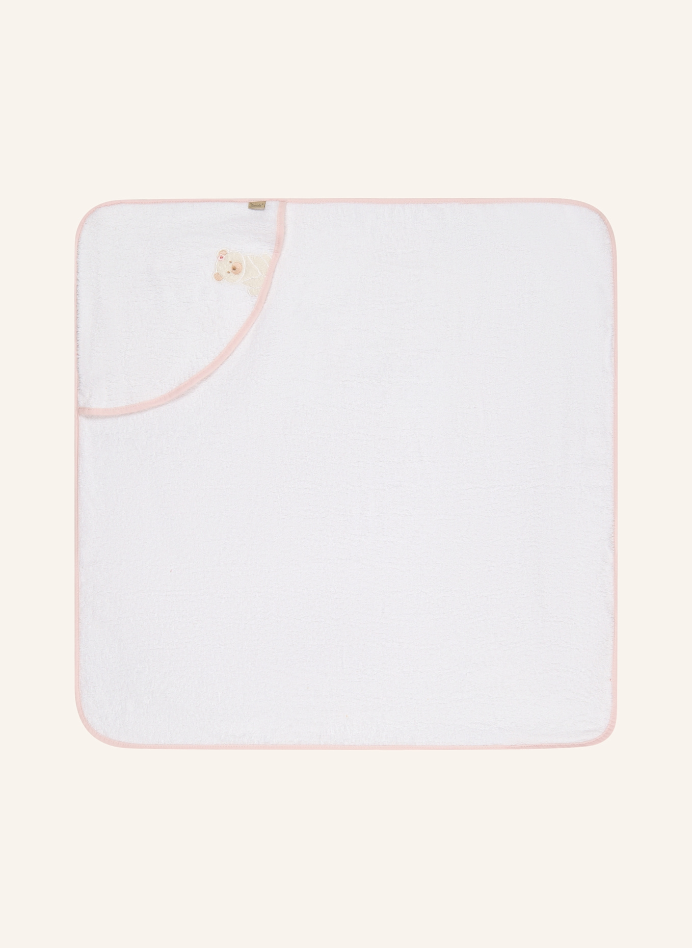 Sterntaler Kapuzenbadetuch 80x80 cm BÄR Betty: WEISS