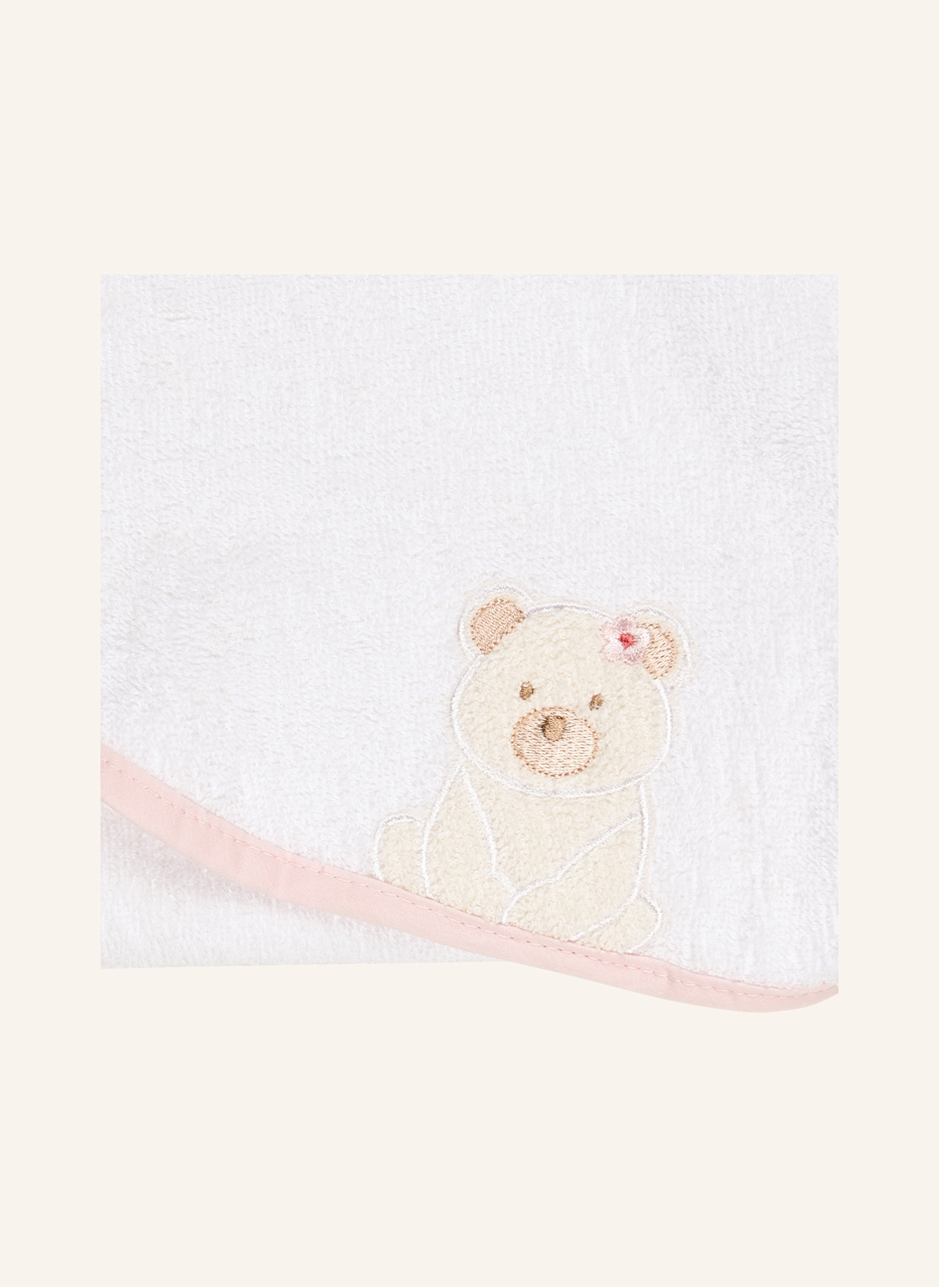 Sterntaler Kapuzenbadetuch 80x80 cm BÄR Betty: WEISS