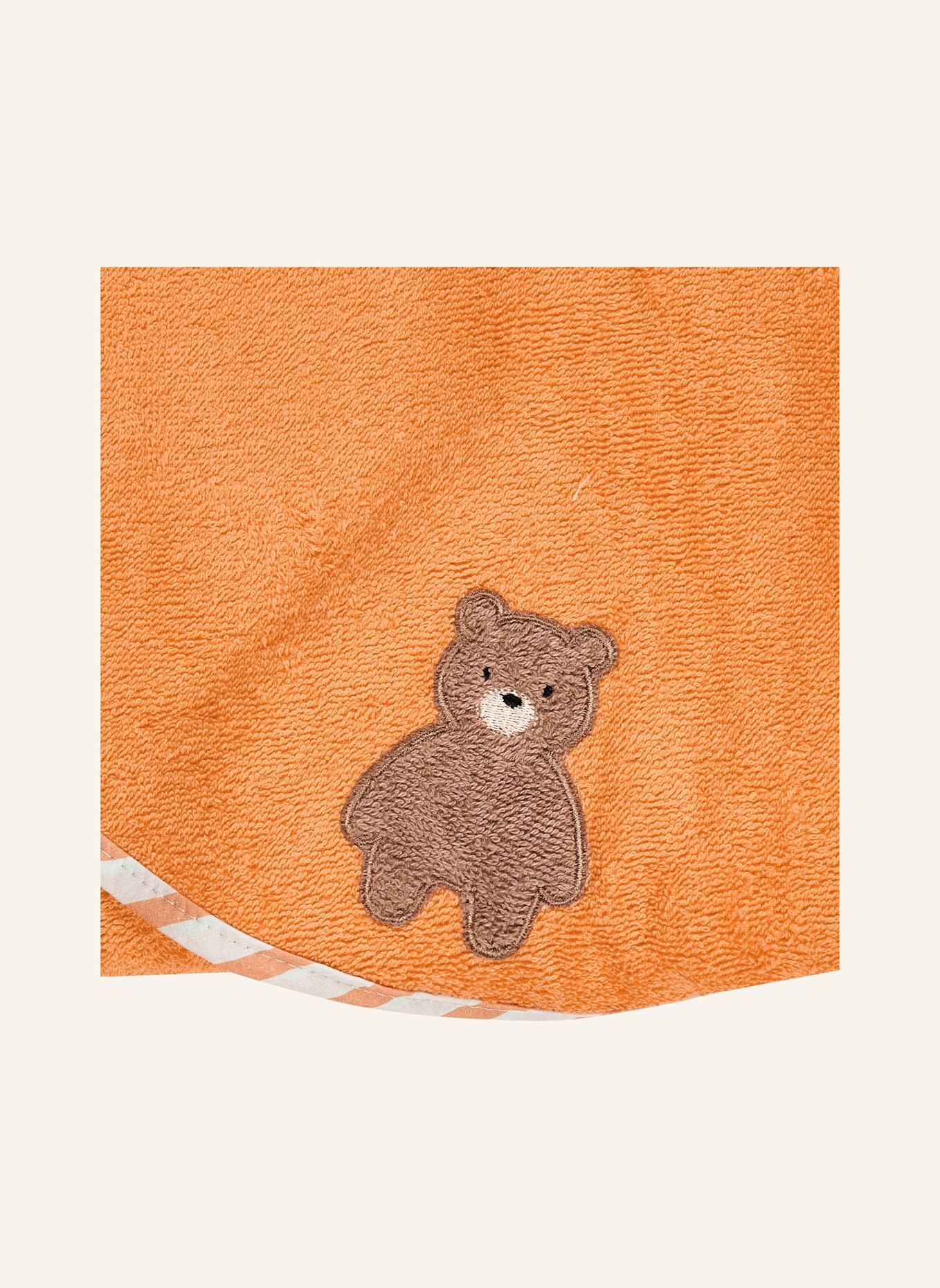Sterntaler Kapuzenbadetuch 80x80 cm BÄR Bo: ORANGE