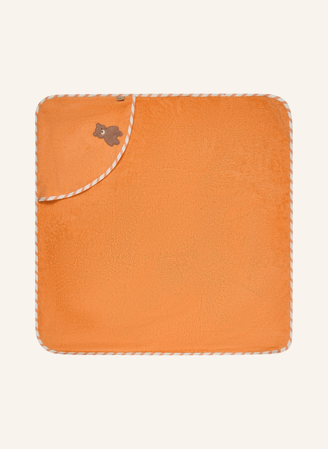 Sterntaler Kapuzenbadetuch 80x80 cm BÄR Bo: ORANGE