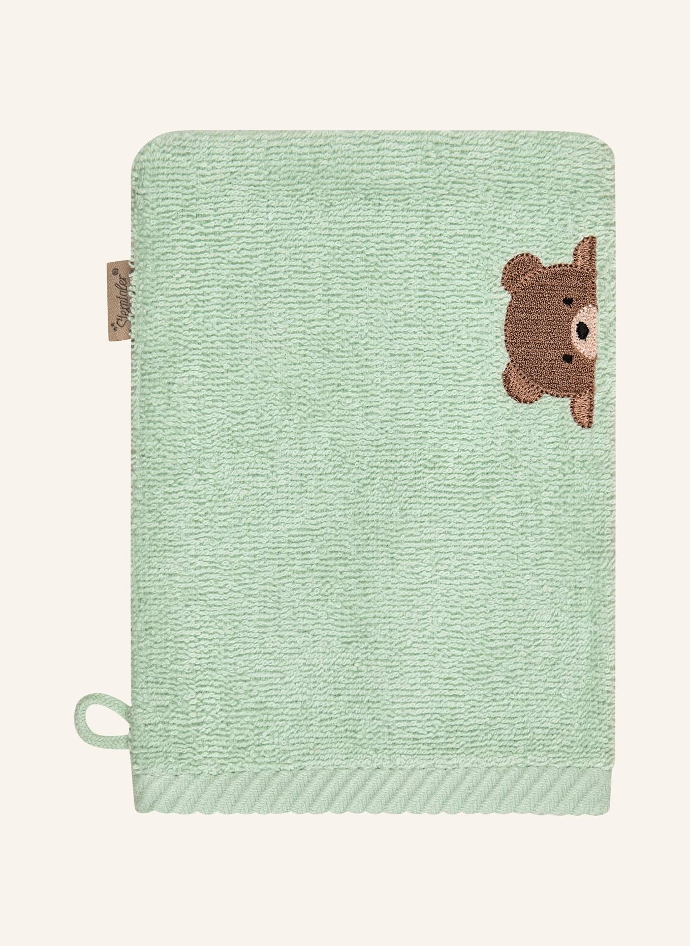 Sterntaler Waschhandschuhe 2er-Pack BÄR Bo: WEISS