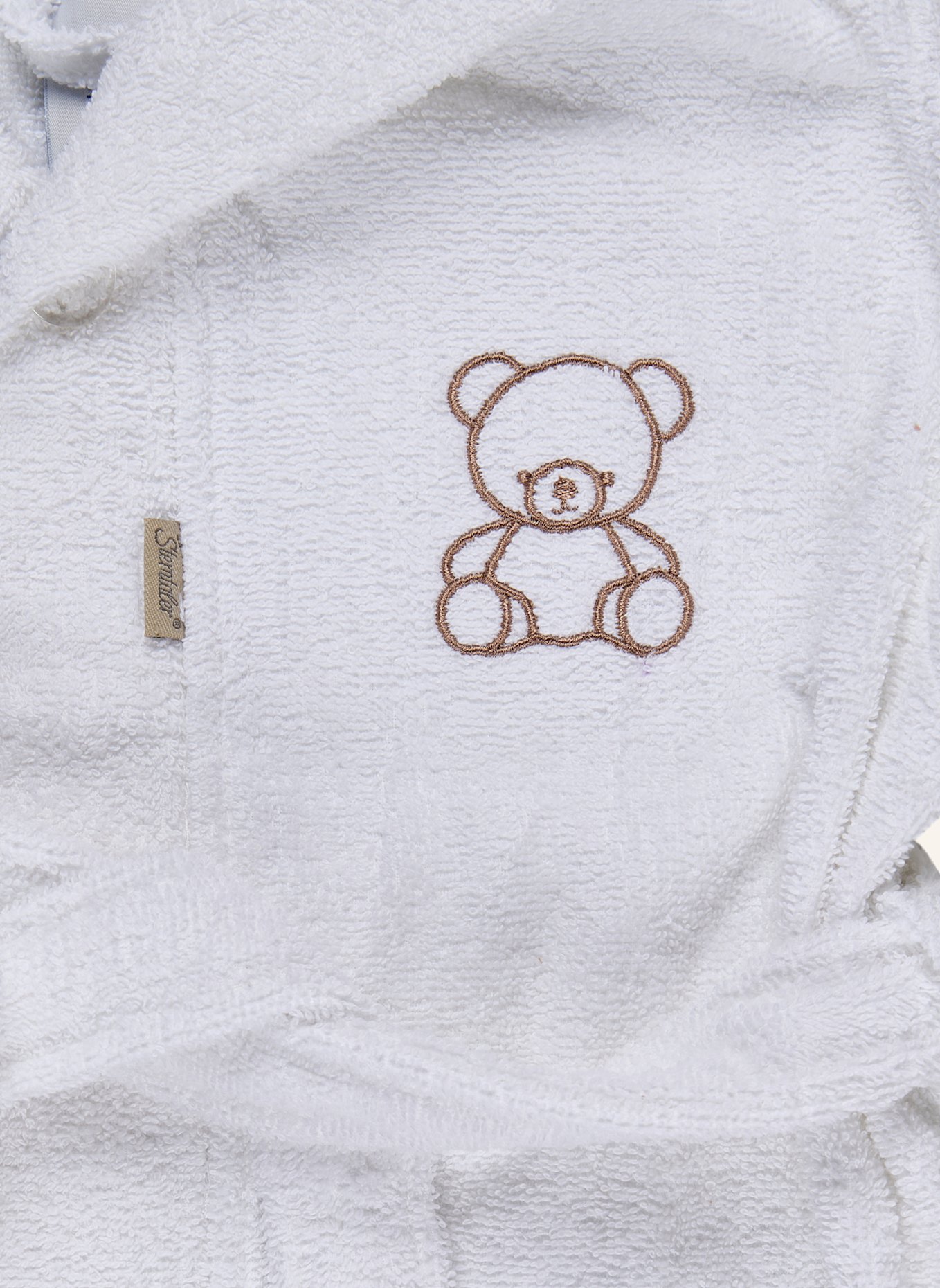 Sterntaler Bademantel BÄR Bo: WEISS