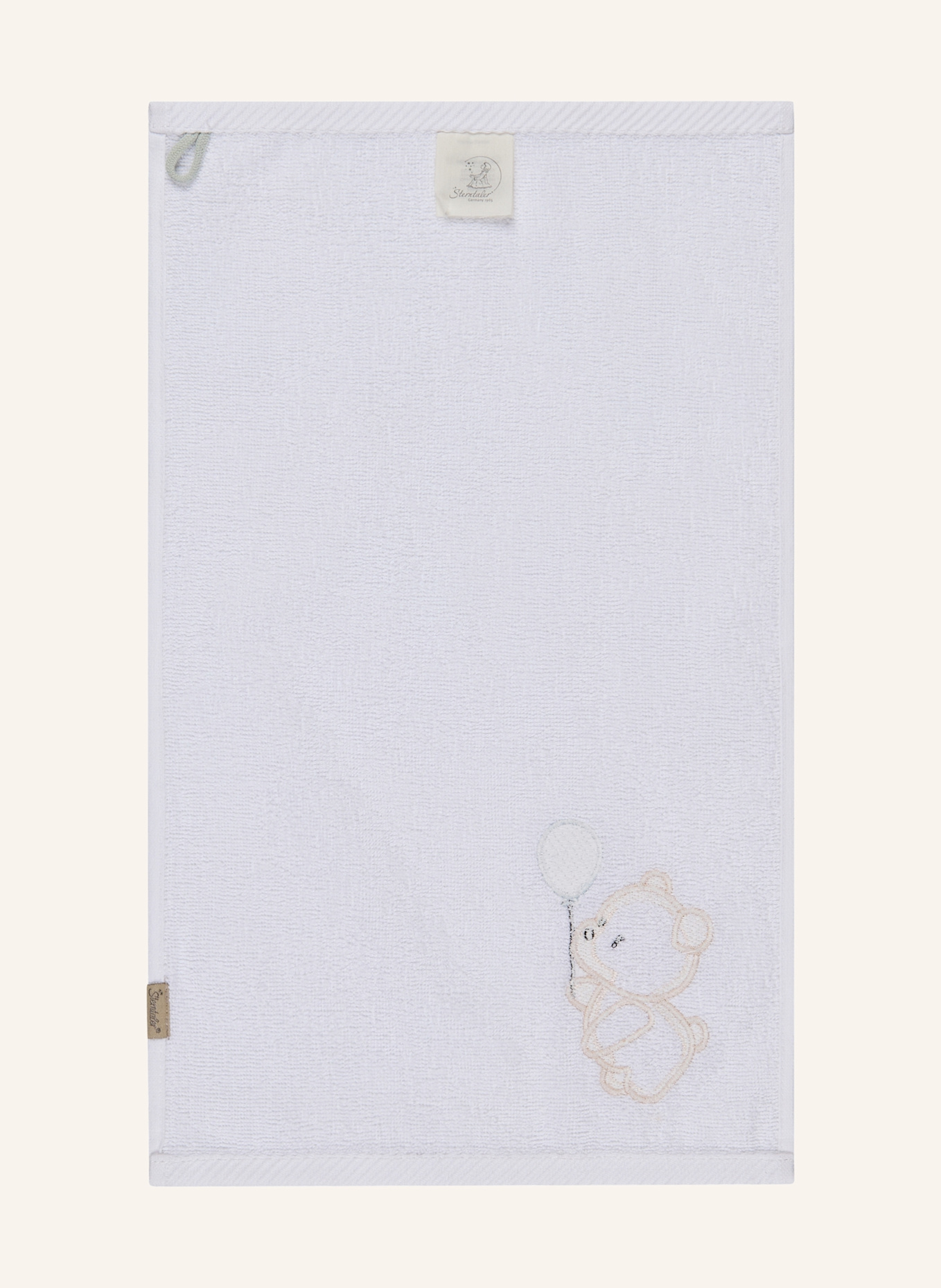Sterntaler Kinderhandtuch 2er-Pack BÄR Bo: WEISS