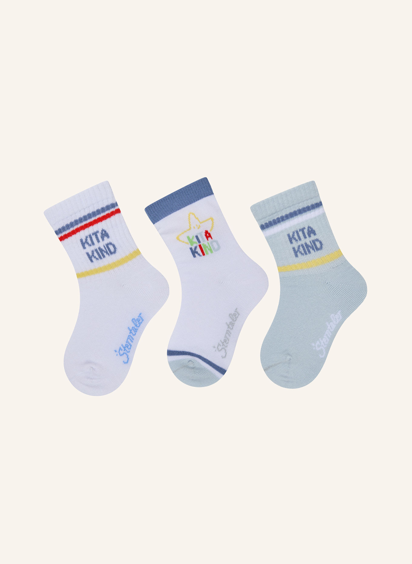 Sterntaler Socken 3er-Pack Kitakind: BLAU