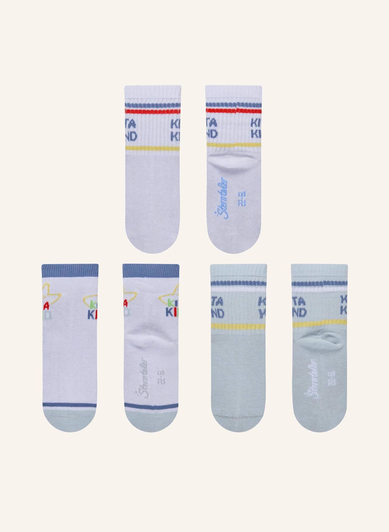 Sterntaler Socken 3er-Pack Kitakind: BLAU