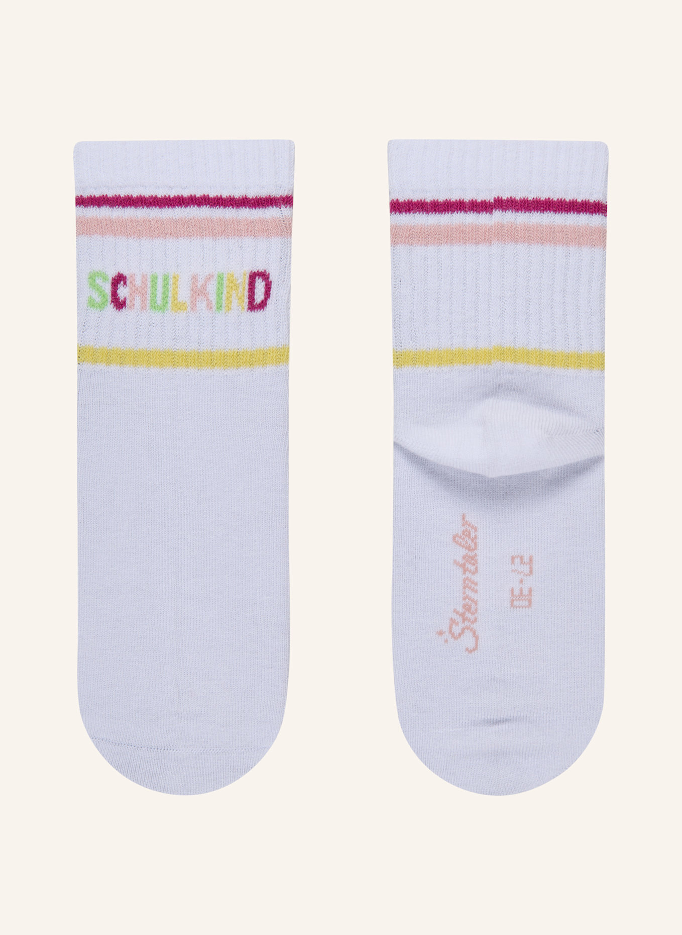 Sterntaler Socken 3er-Pack Schulkind: HELLROSA
