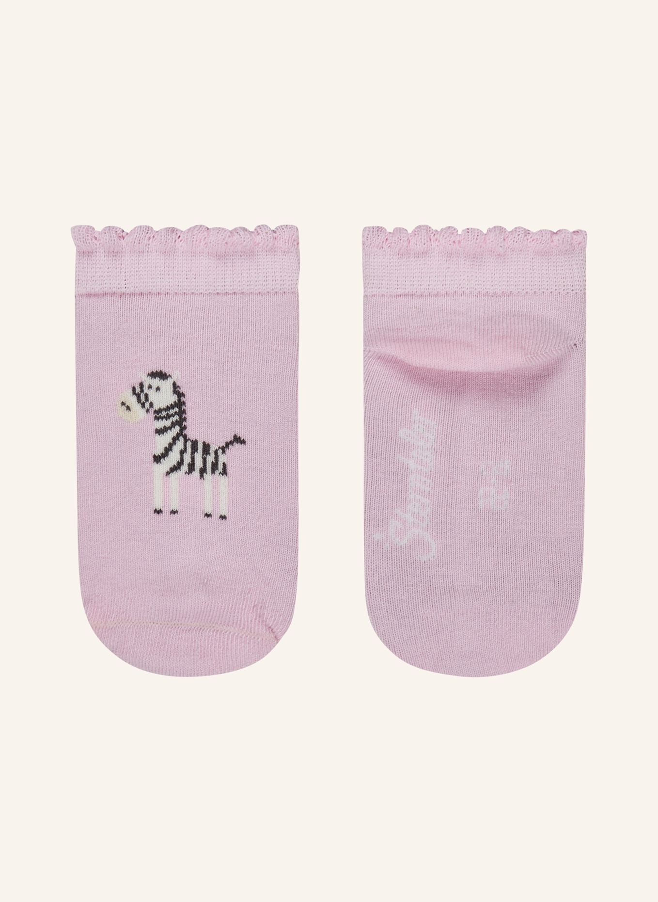 Sterntaler Sneaker Socken 3er-Pack Zebra: ROSA