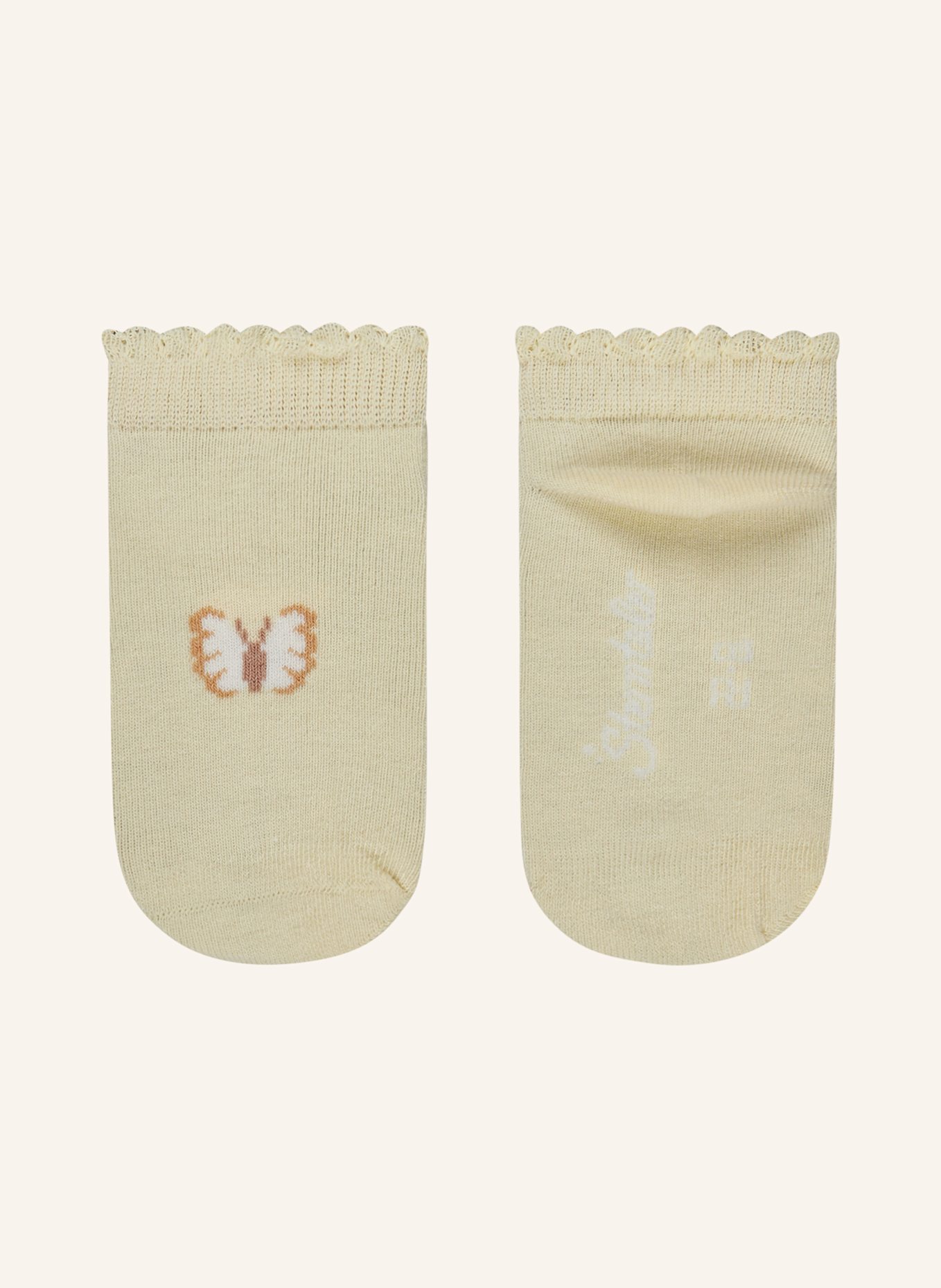 Sterntaler Sneaker Socken 3er-Pack Schmetterling: GELB