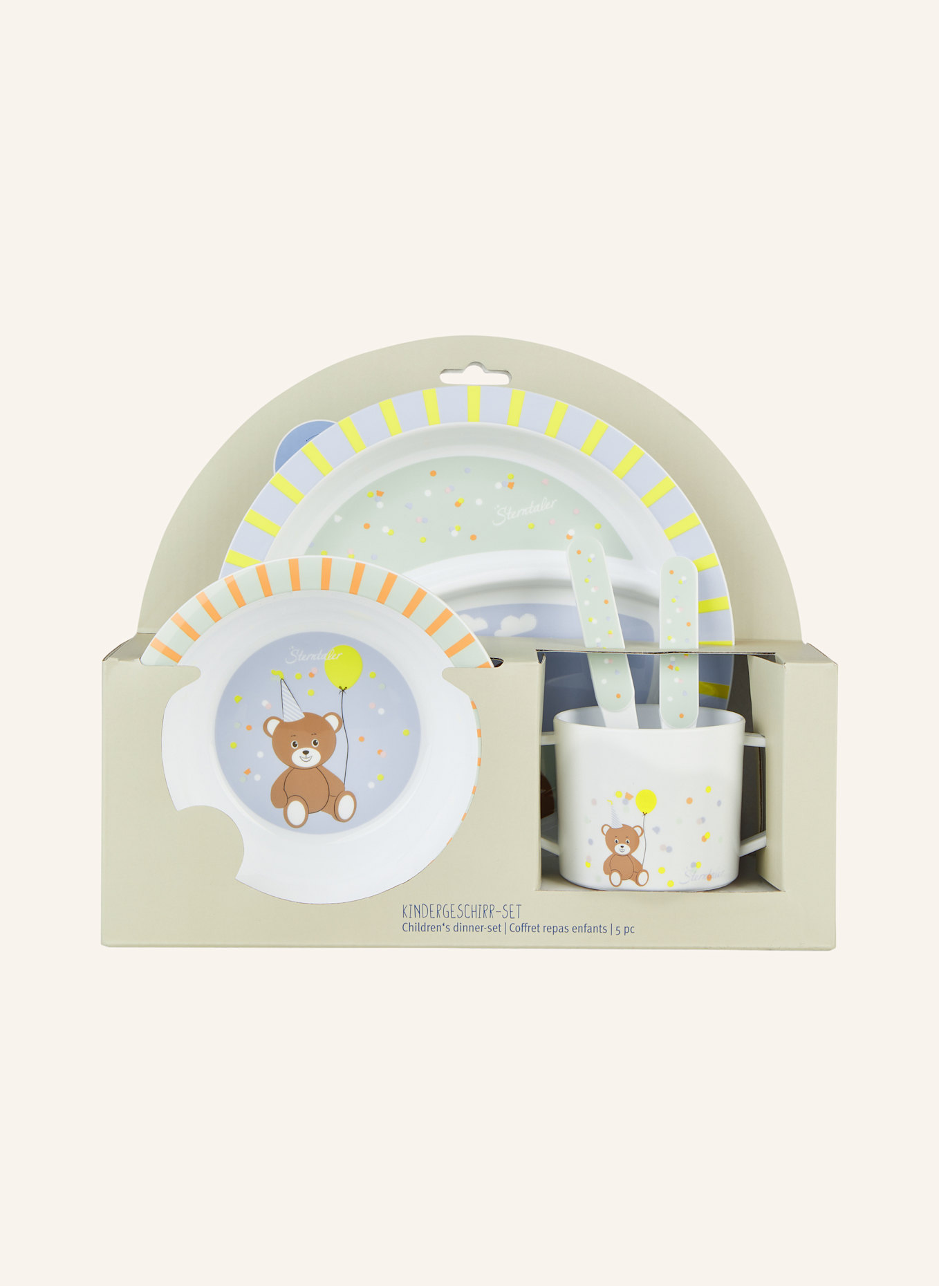 Sterntaler Geschirrset FAMILIE Bär: WEISS