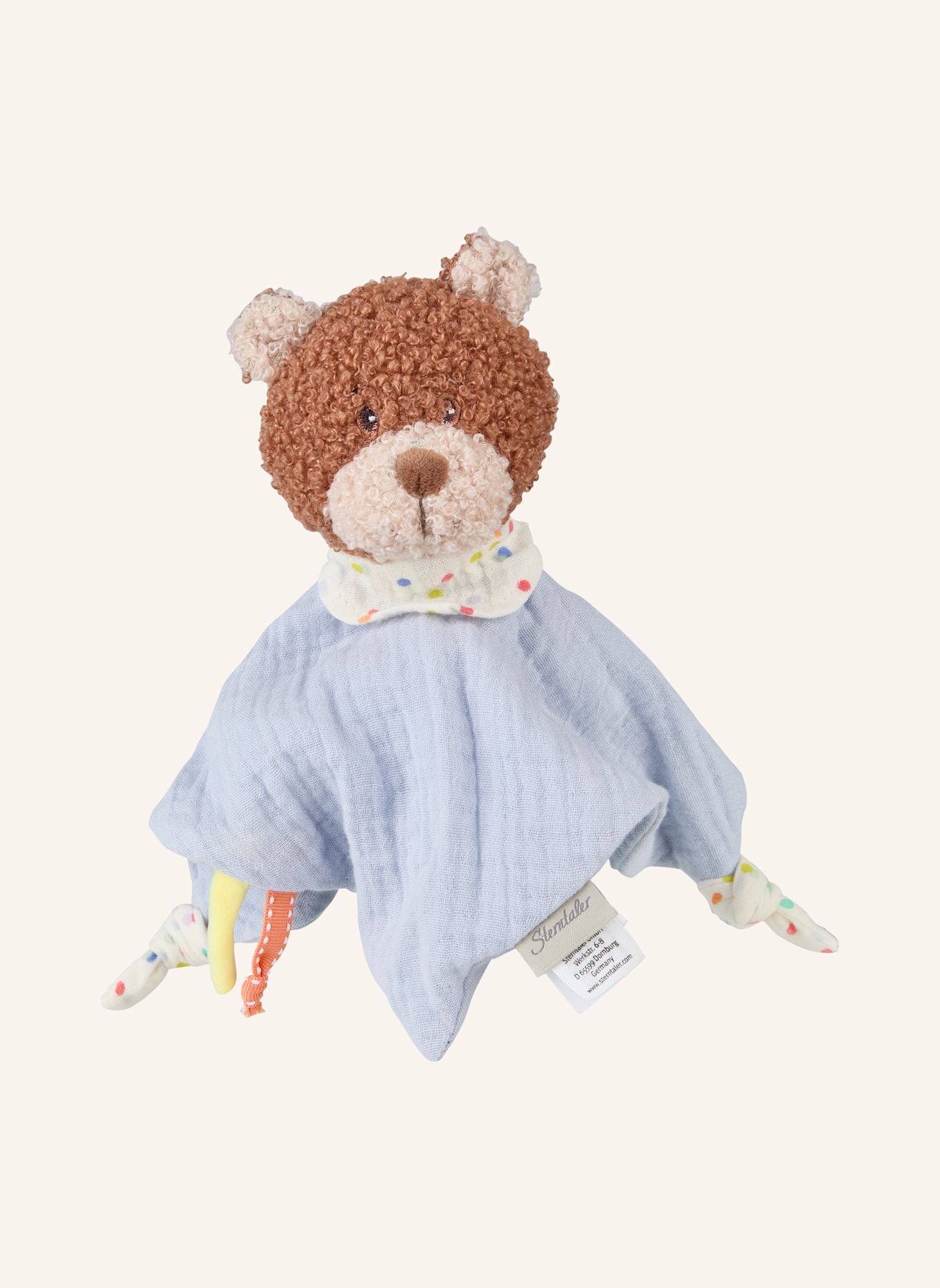 Sterntaler Schmusetuch S BÄR Bob: HELLBLAU