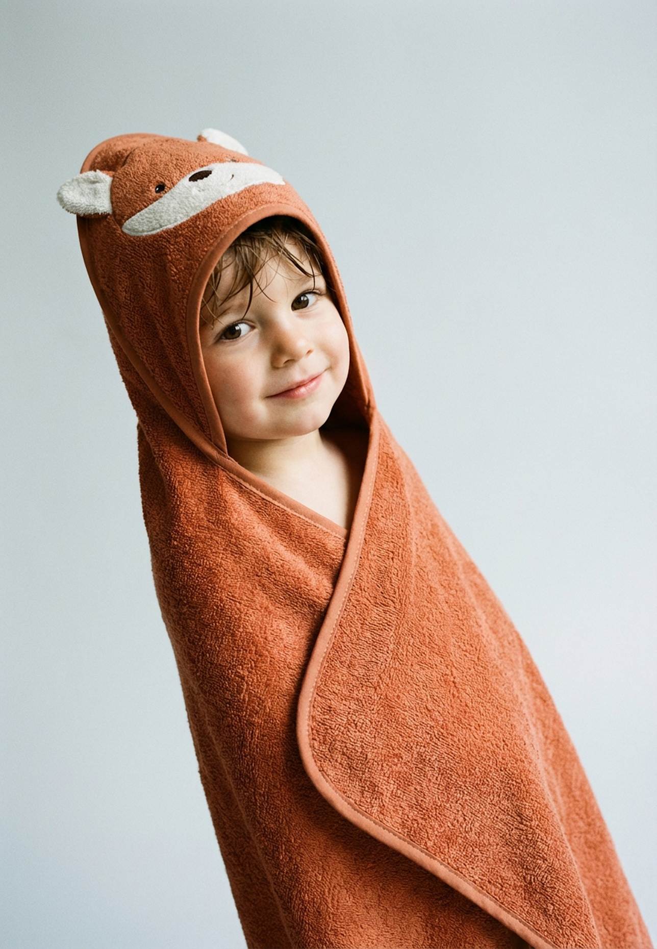 Sterntaler Motiv-Kapuzenbadetuch Filou: ROT