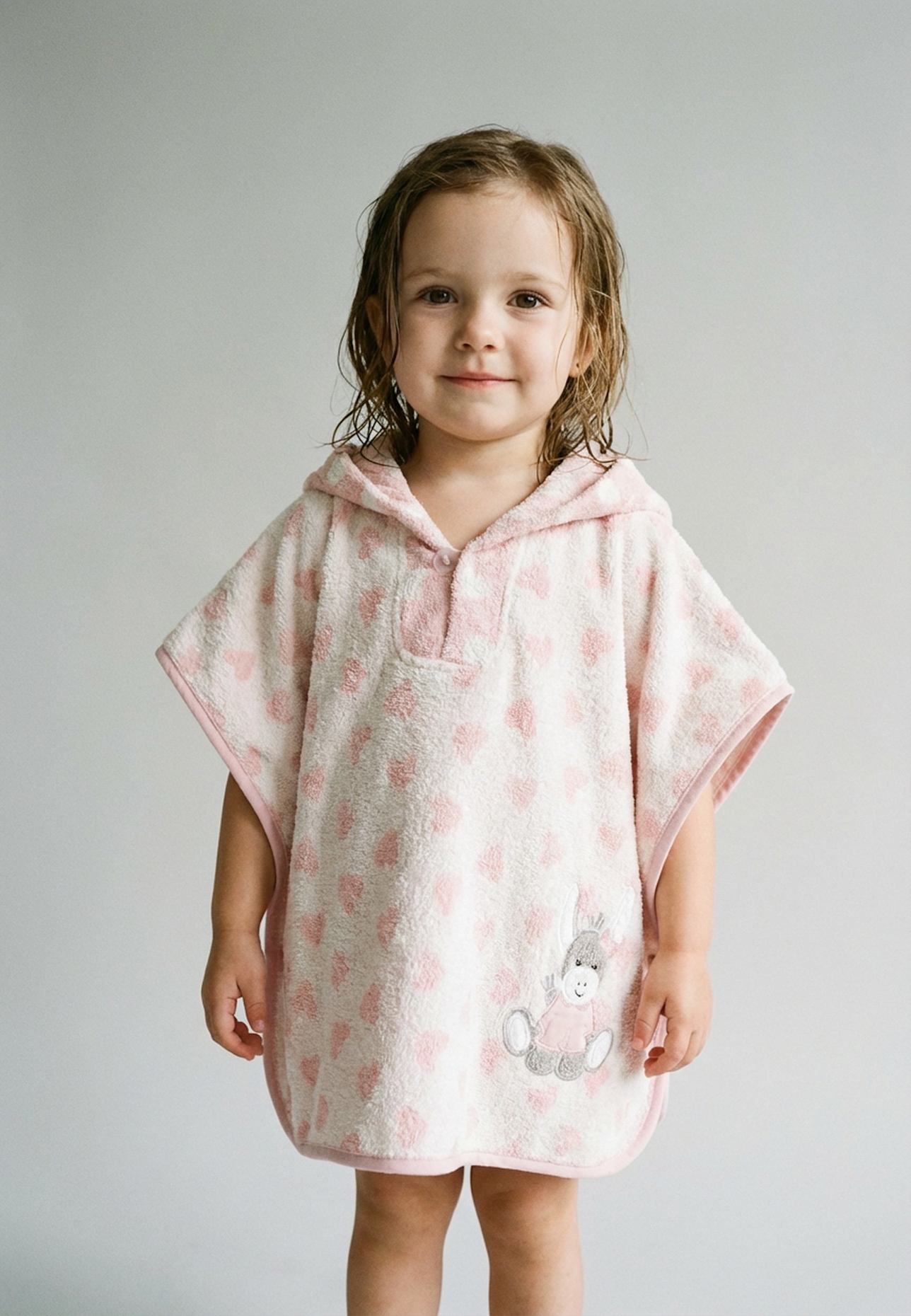 Sterntaler Poncho EMMI GIRL: HELLROSA