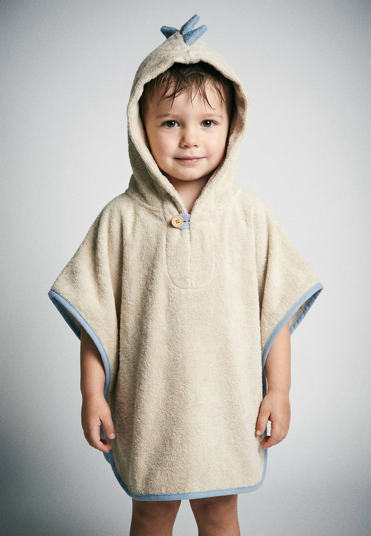 Sterntaler Poncho DINO Rexi: BEIGE