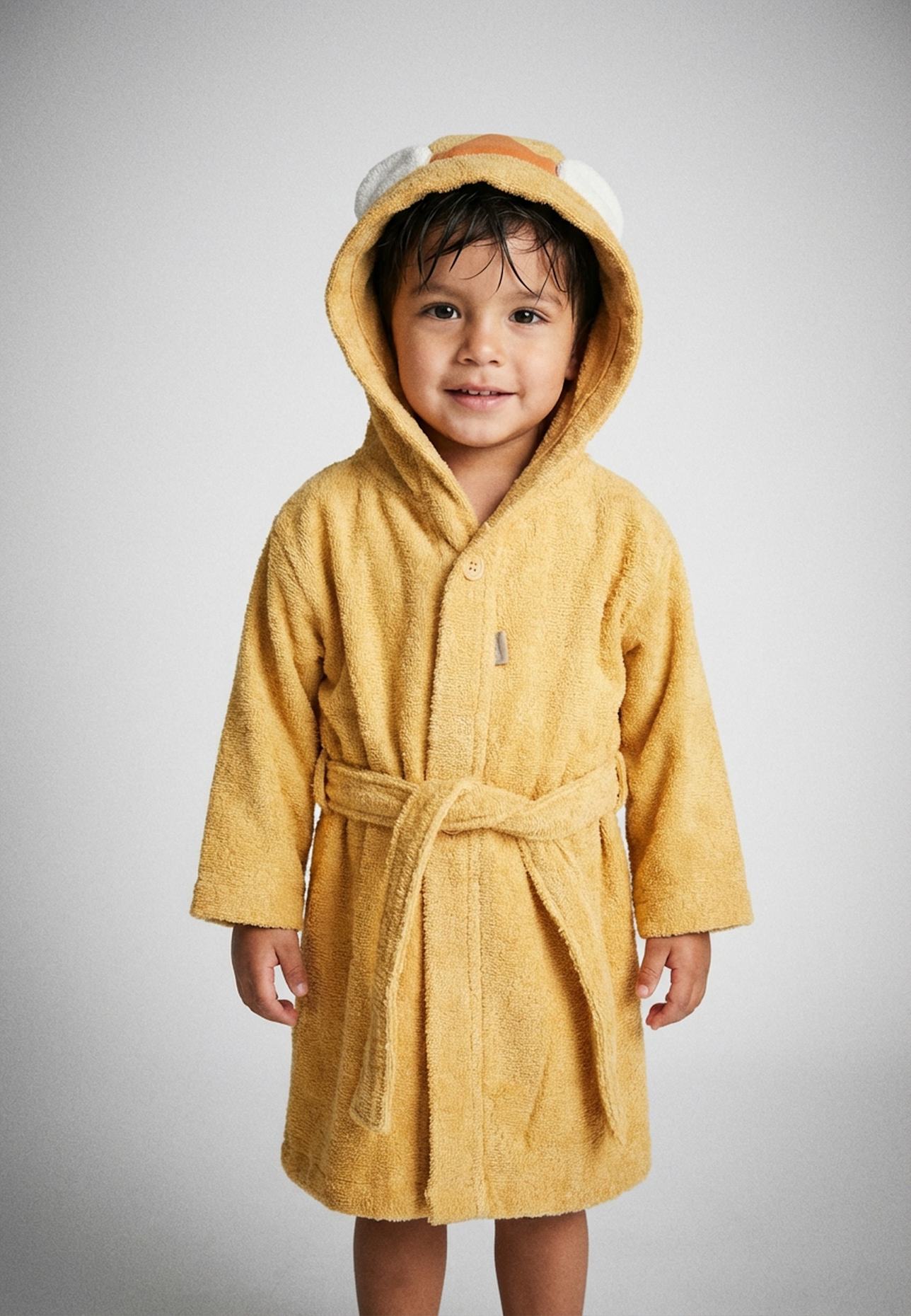 Sterntaler Bademantel LÖWE Leo: GELB