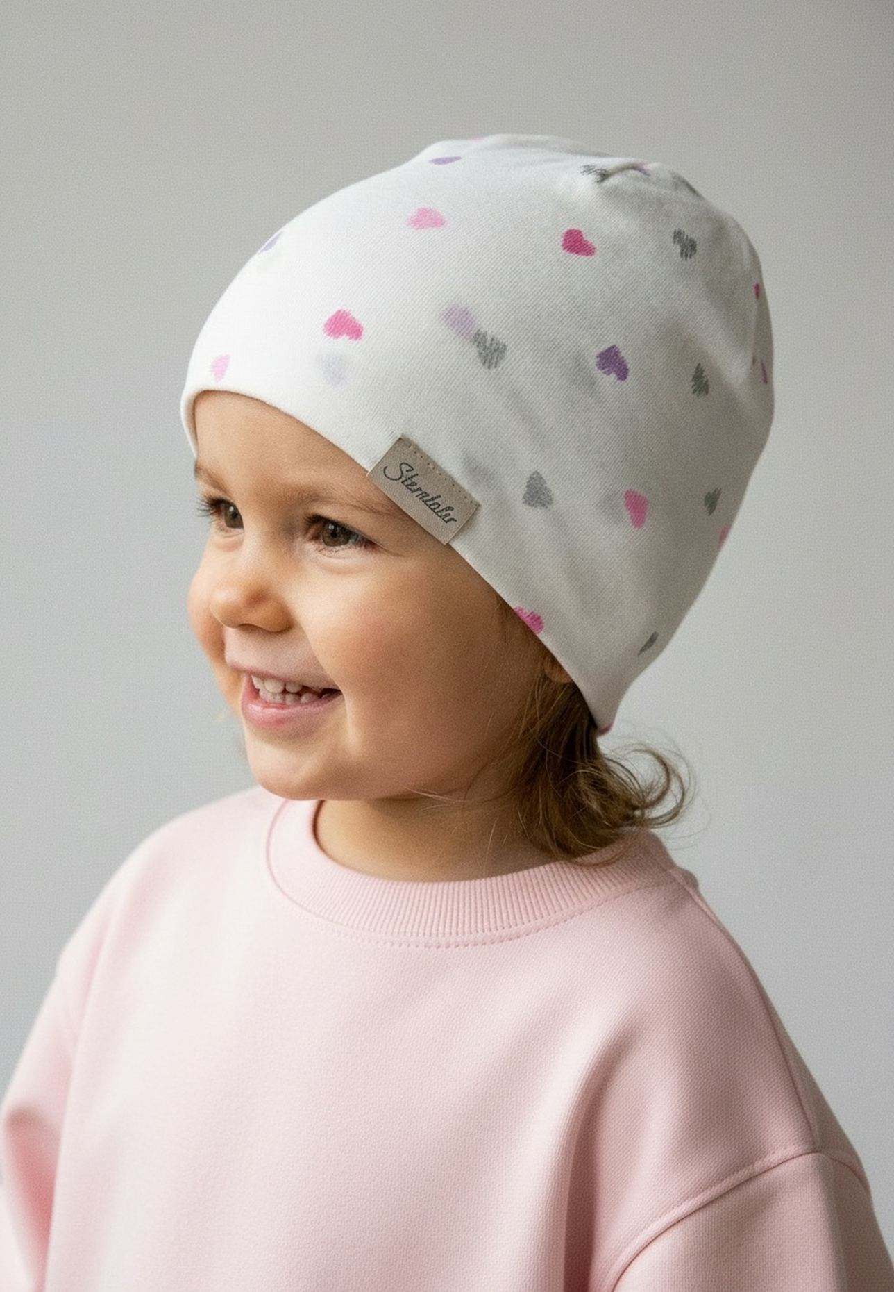 Sterntaler Beanie Herzchen: WEISS