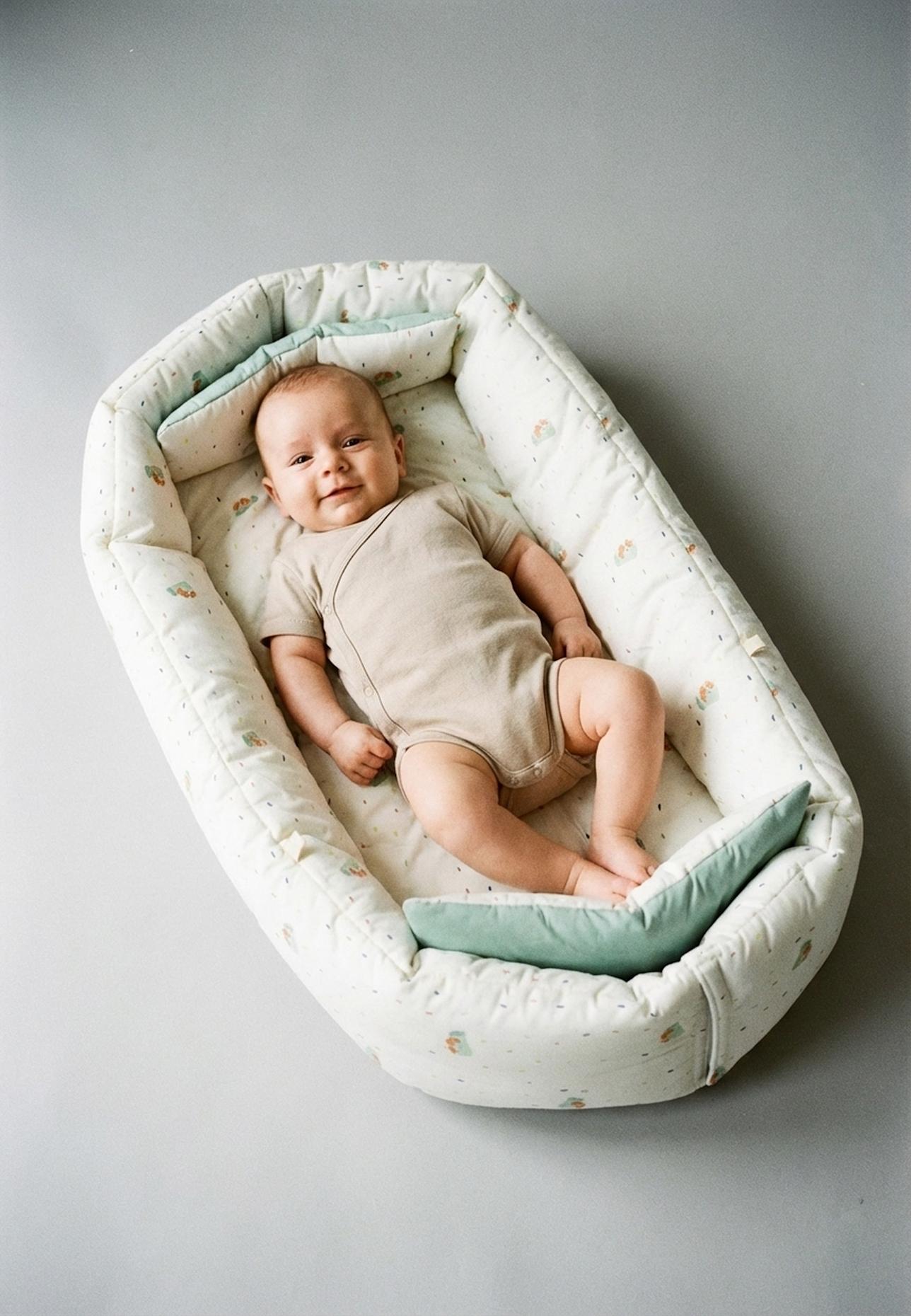 Sterntaler Babynest Filou: HELLGRAU