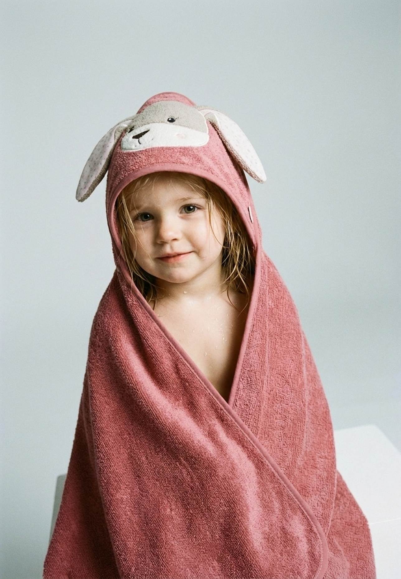 Sterntaler Motiv-Kapuzenbadetuch Hanni: ROSA