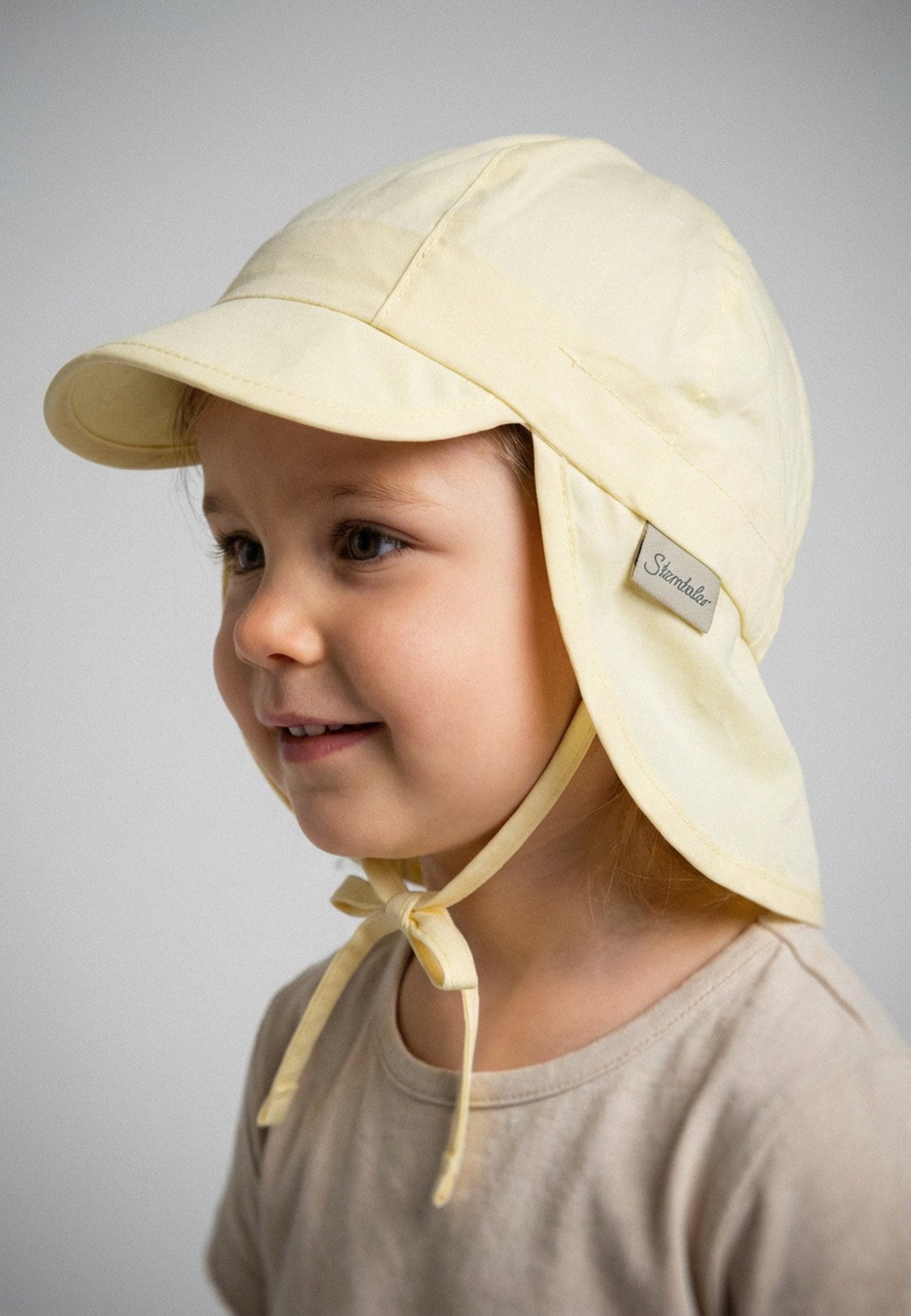 Sterntaler Schirmmütze mit Nackenschutz Basic: GELB