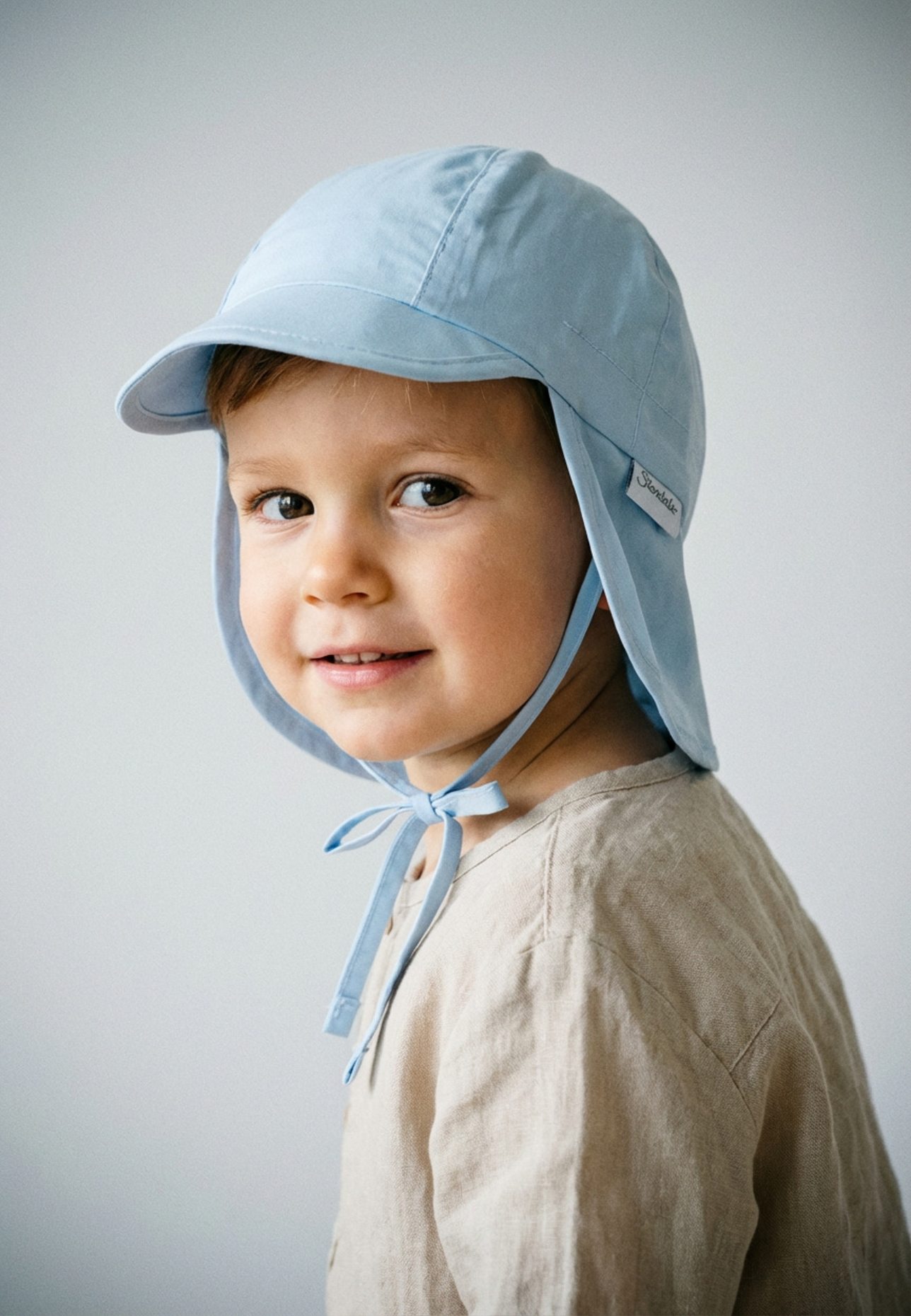 Sterntaler Schirmmütze mit Nackenschutz Basic: BLAU