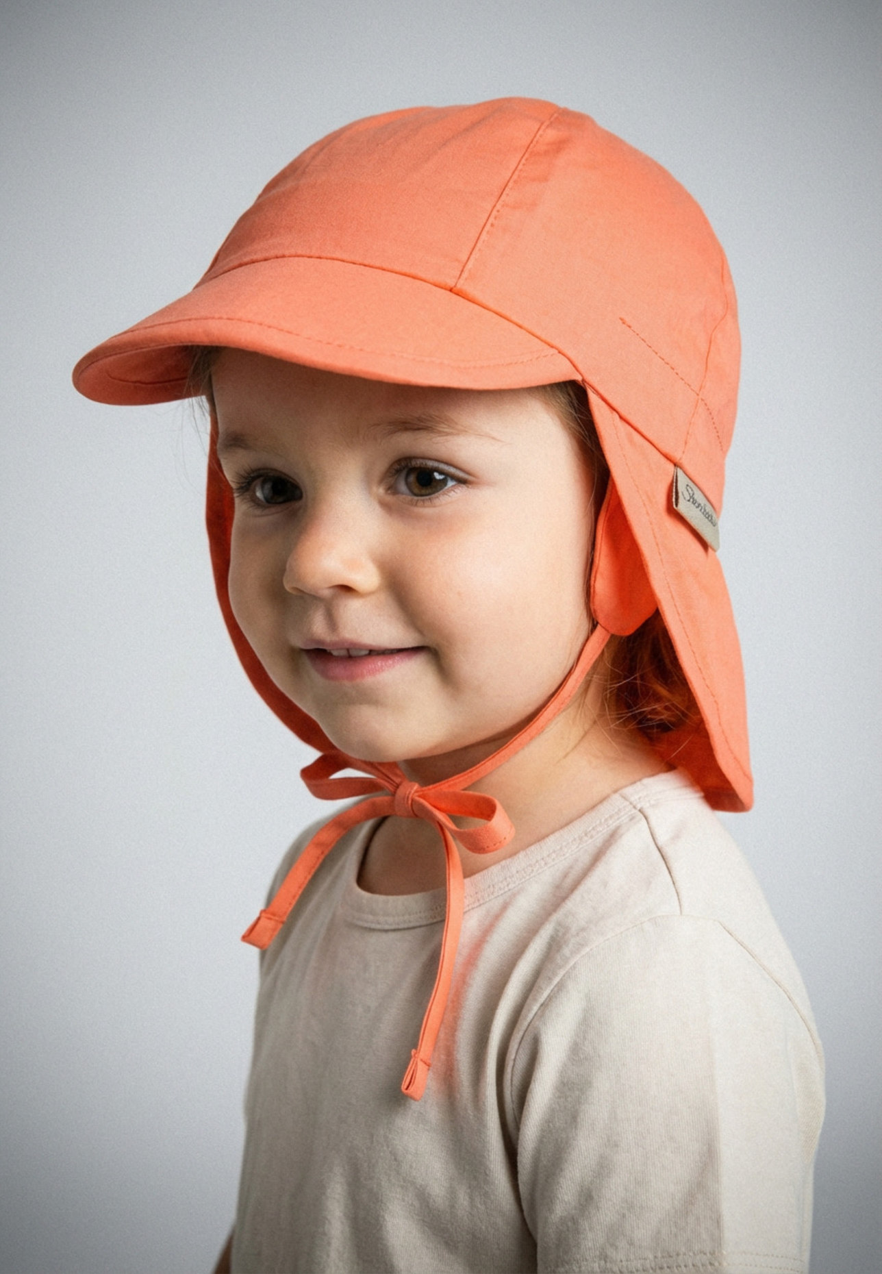 Sterntaler Schirmmütze mit Nackenschutz Basic: ORANGE