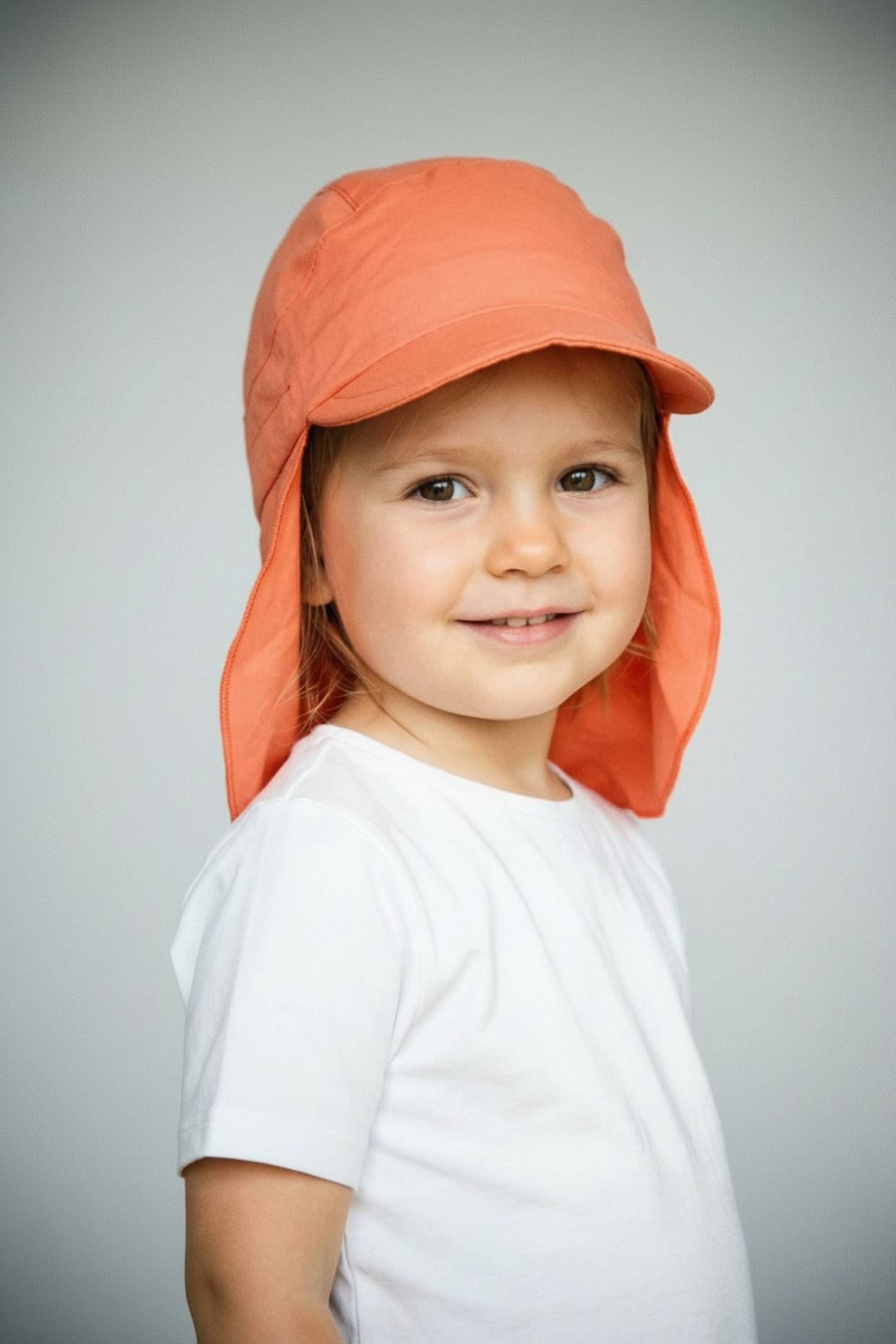 Sterntaler Schirmmütze mit Nackenschutz Basic: ORANGE