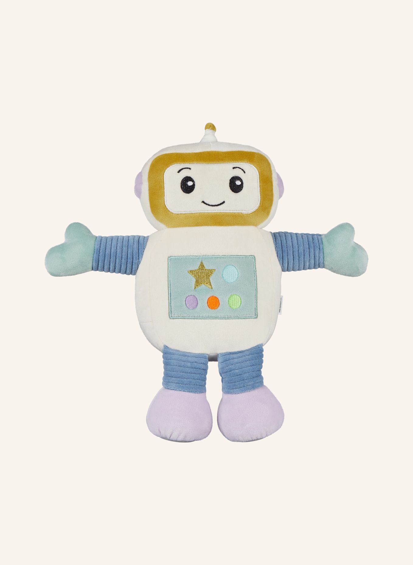 Sterntaler Kuscheltier L ROBOTER Robbie: WEISS