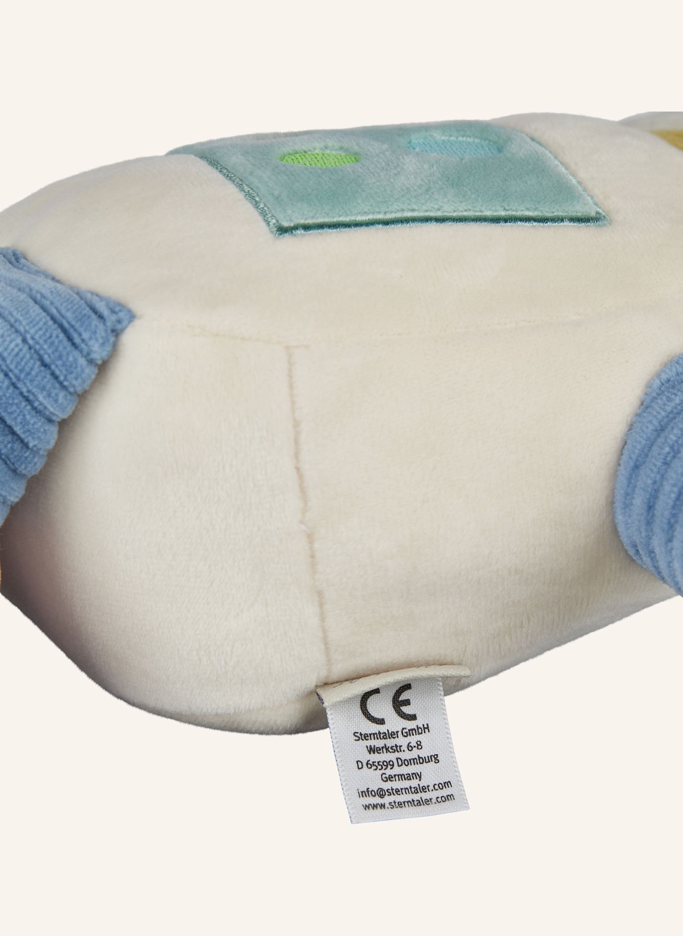 Sterntaler Kuscheltier L ROBOTER Robbie: WEISS