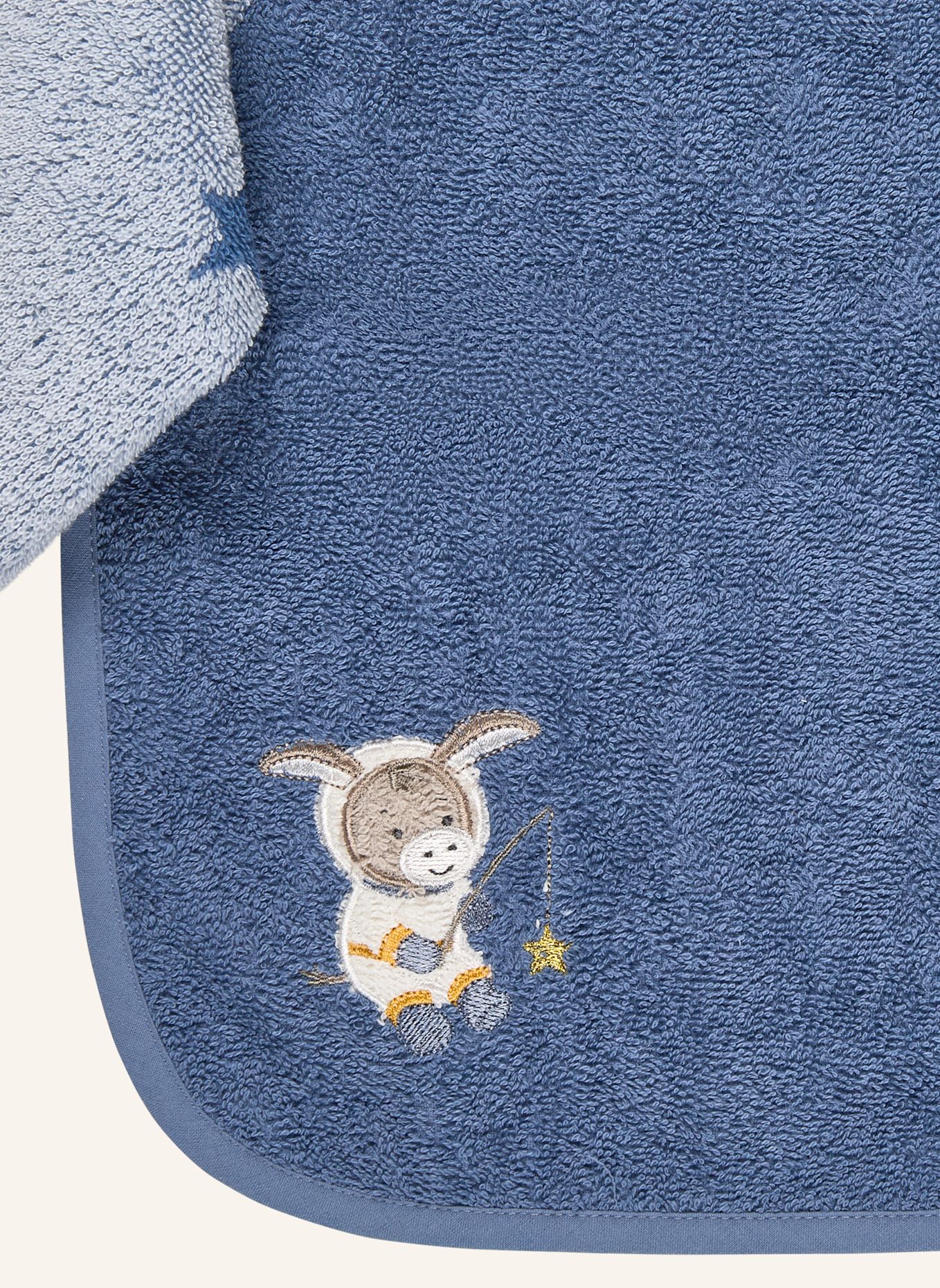 Sterntaler Ärmellätzchen WELTRAUM: BLAU