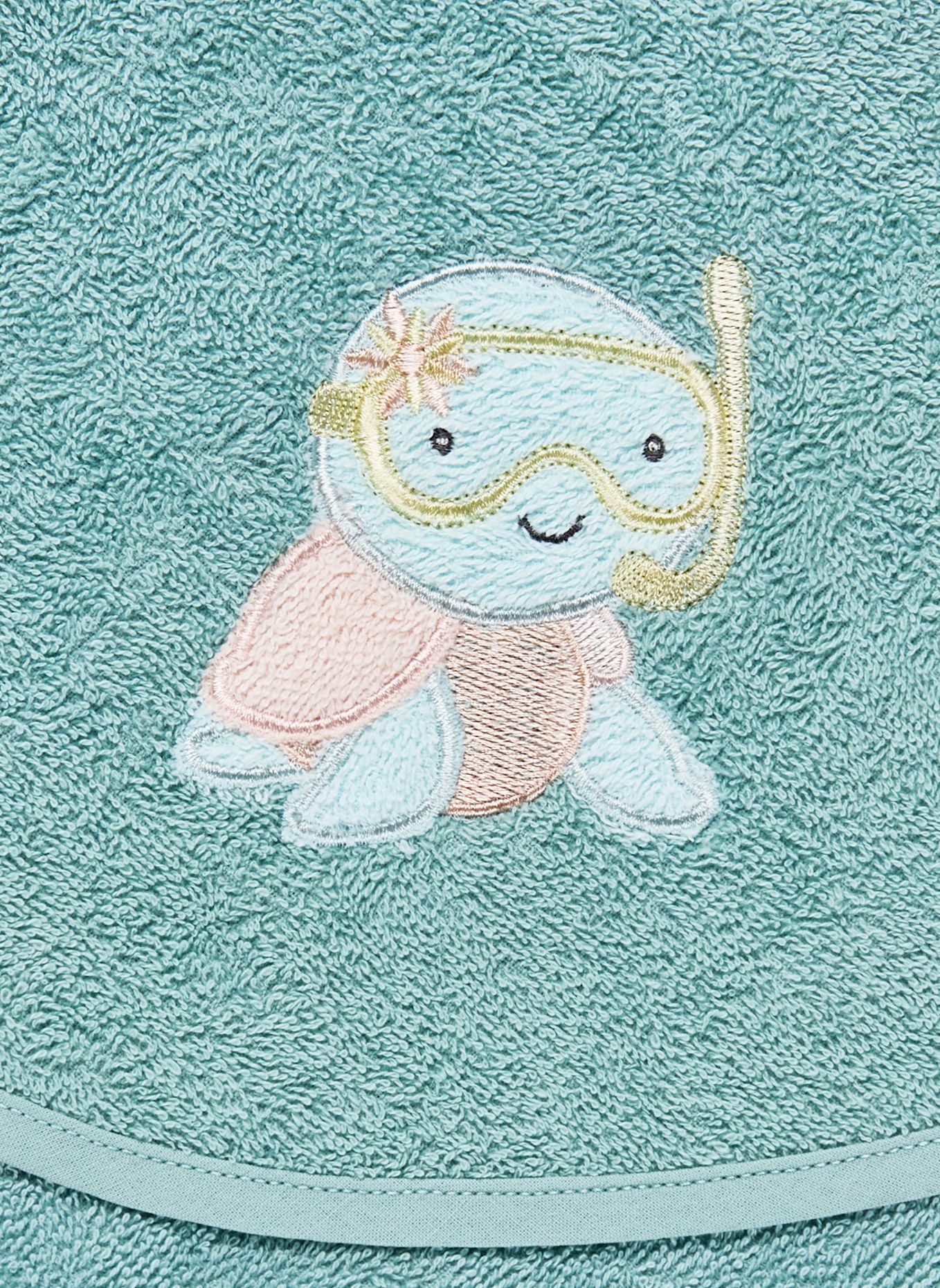 Sterntaler Kapuzenbadetuch 80x80 cm SCHILDKRÖTE Sally: HELLGRÜN