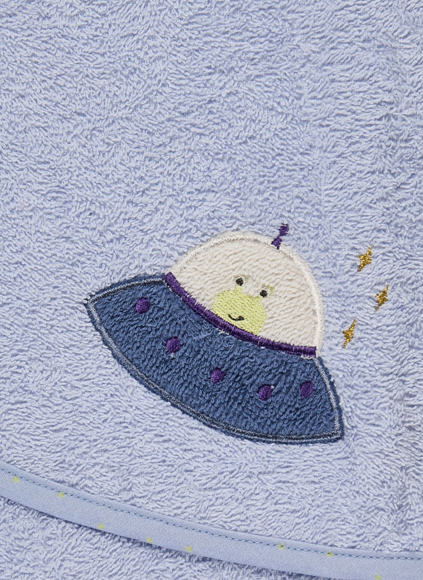 Sterntaler Kapuzenbadetuch 80x80 cm WELTRAUM: HELLBLAU