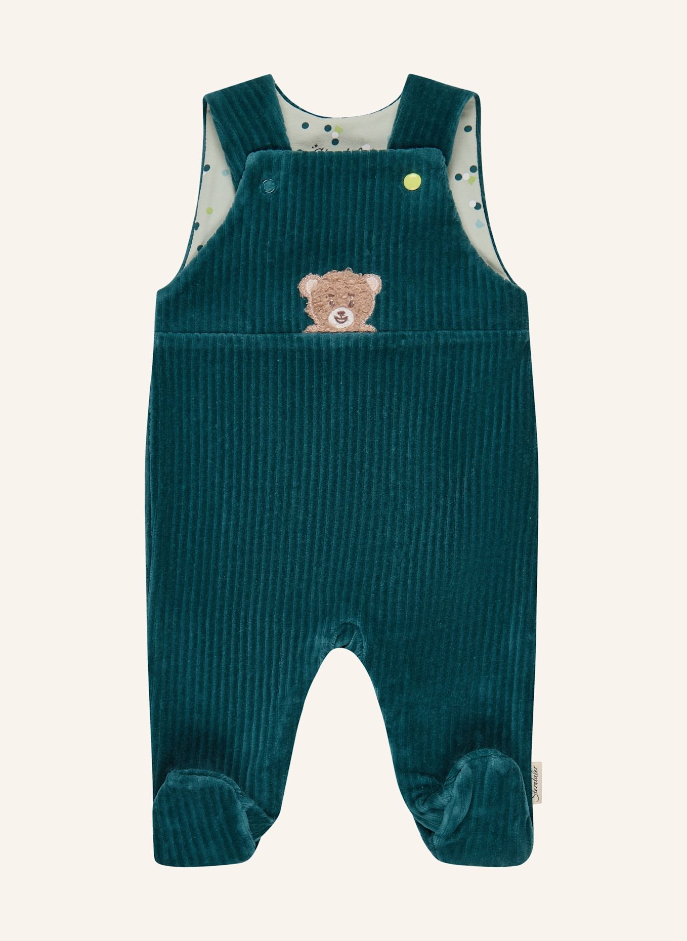 Sterntaler Strampler Set Bär: DUNKELGRÜN
