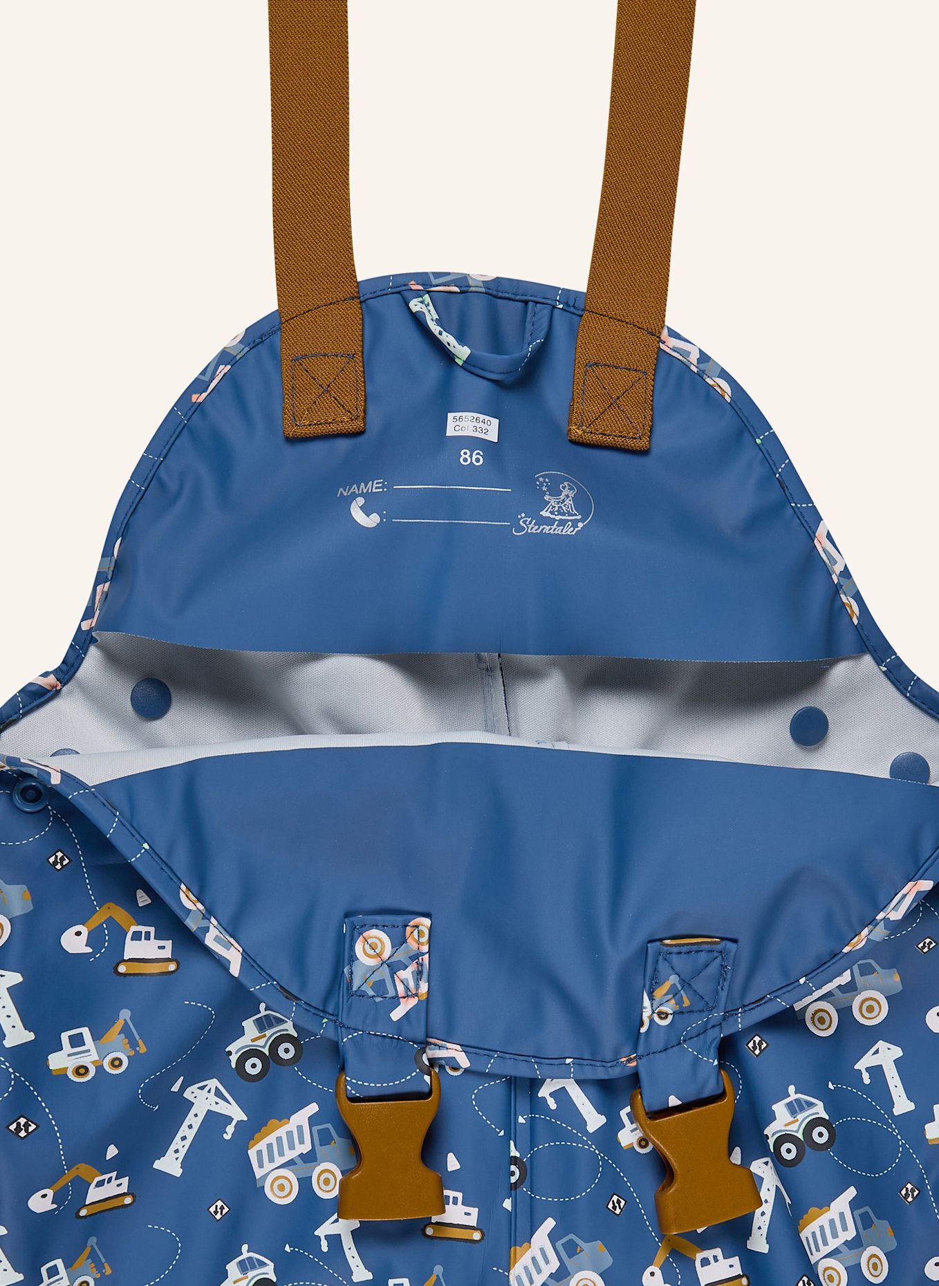 Sterntaler Farbwechsel Regenhose Baustelle: BLAU