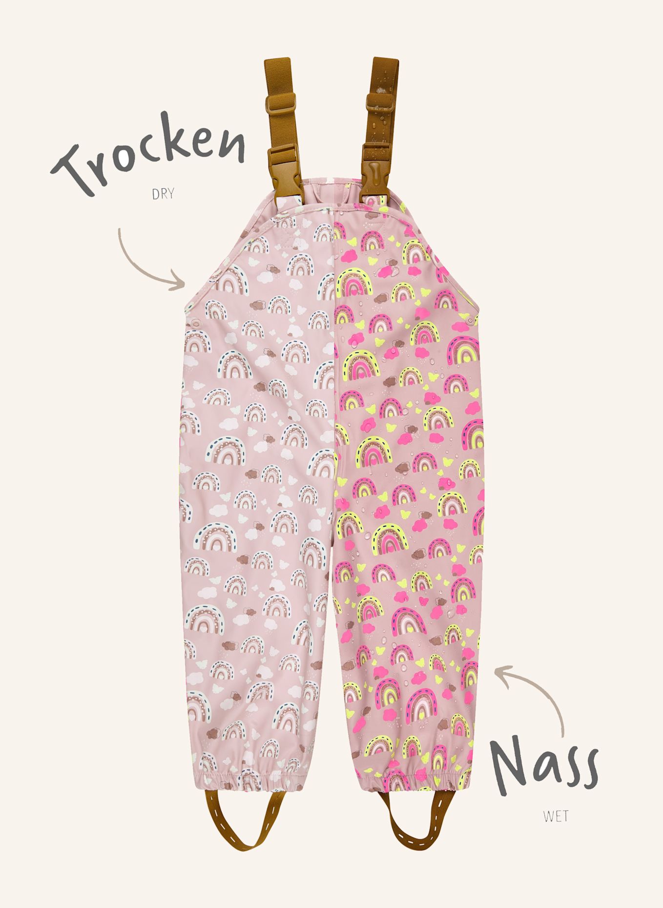 Sterntaler Farbwechsel Regenhose Regenbogen: ROSA