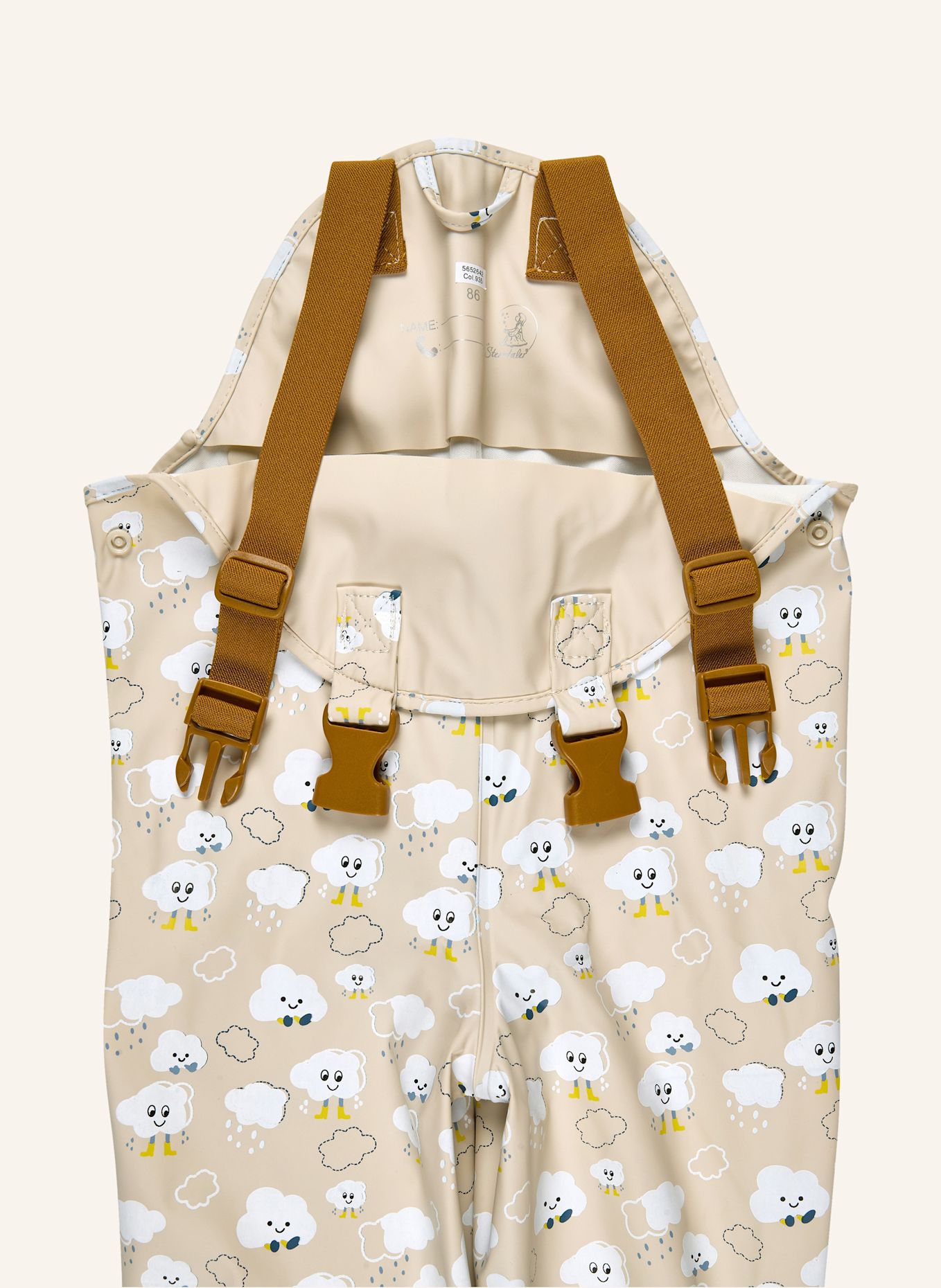 Sterntaler Farbwechsel Regenhose Wolken: BEIGE