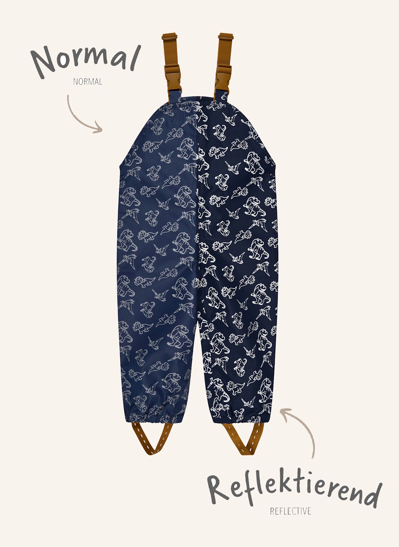 Sterntaler Regenhose gefüttert Dino: BLAU