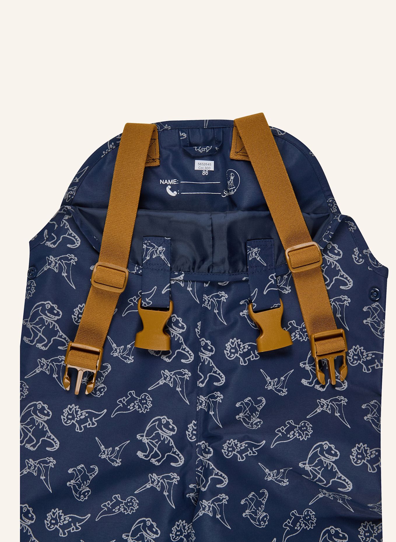Sterntaler Regenhose gefüttert Dino: BLAU