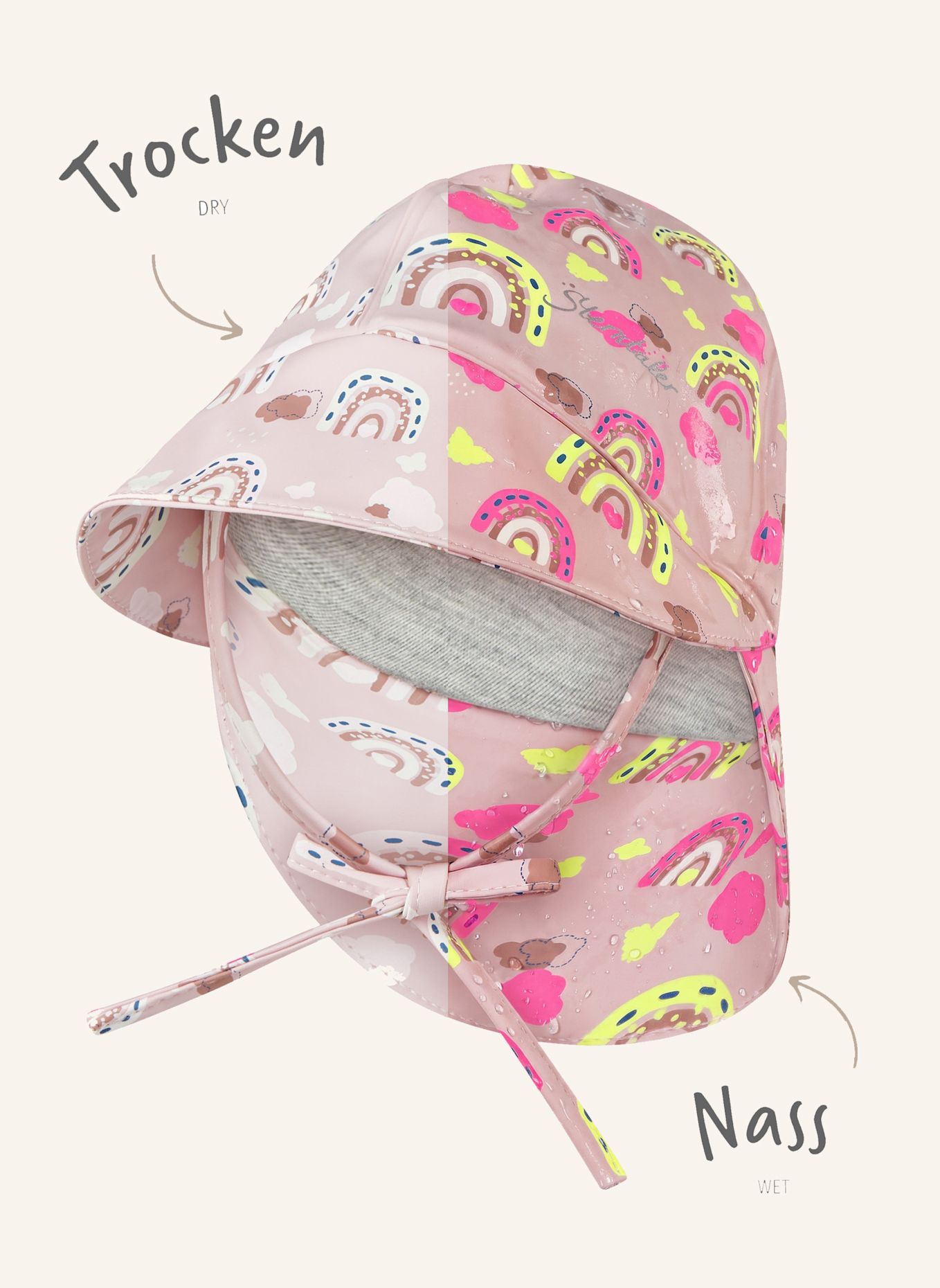 Sterntaler Farbwechsel Regenhut Regenbogen: ROSA