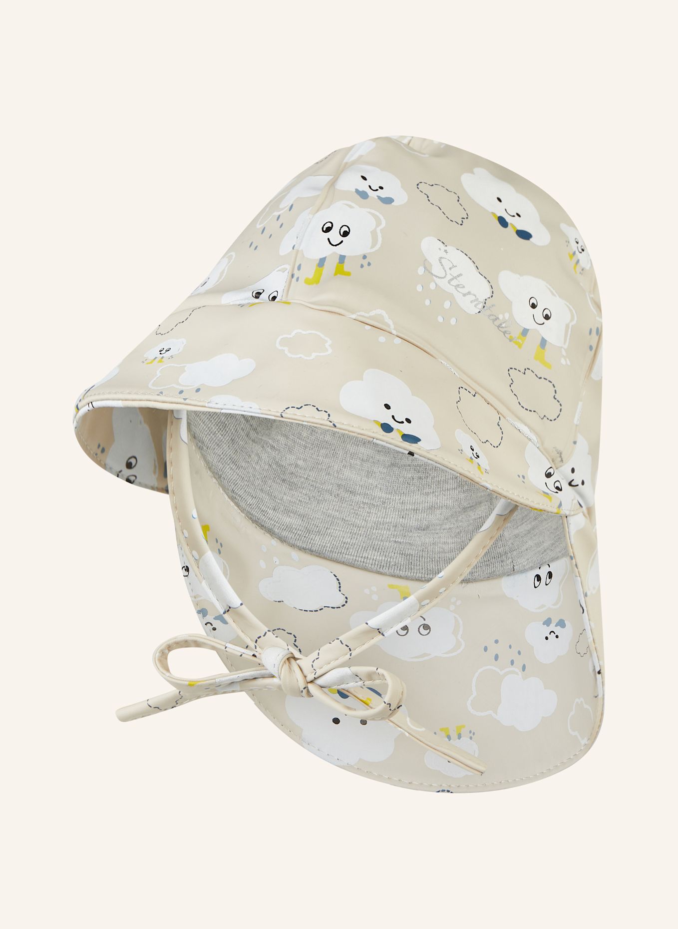 Sterntaler Farbwechsel Regenhut Wolken: BEIGE