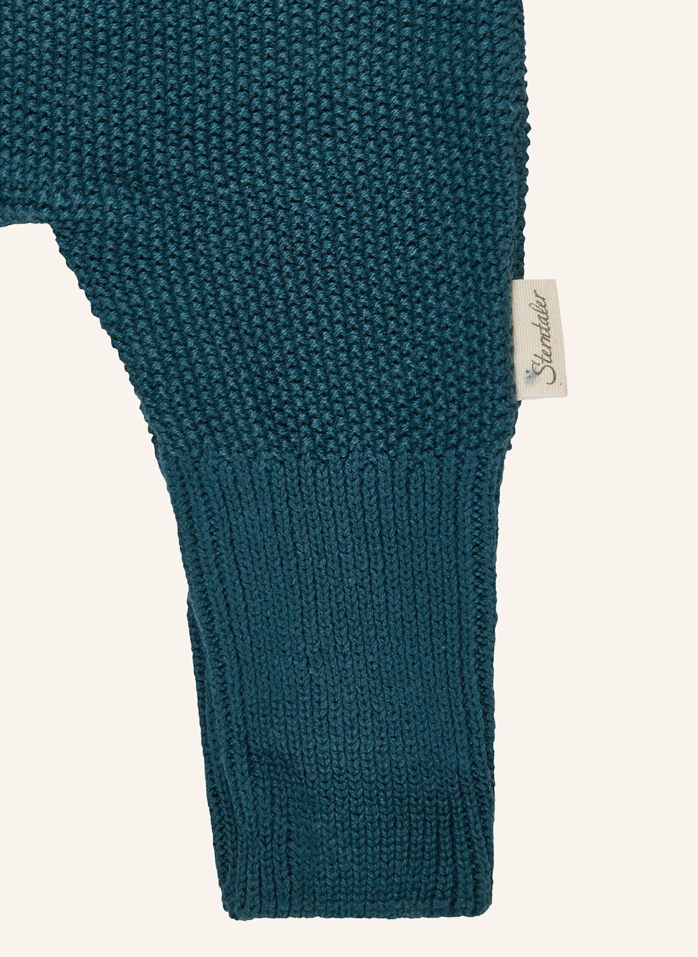 Sterntaler Strickoverall Bär: DUNKELGRÜN