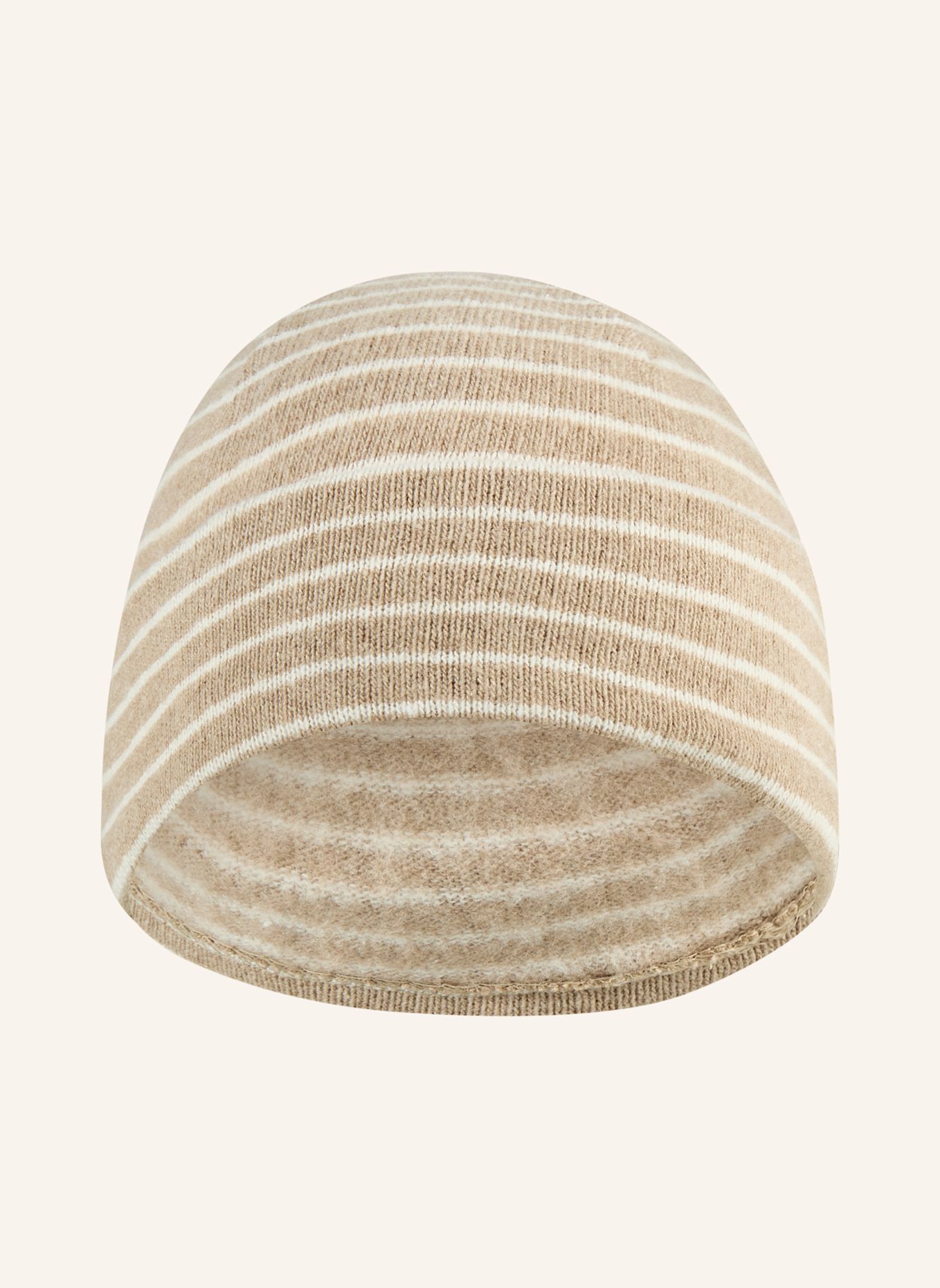 Sterntaler Beanie gestreift: BEIGE