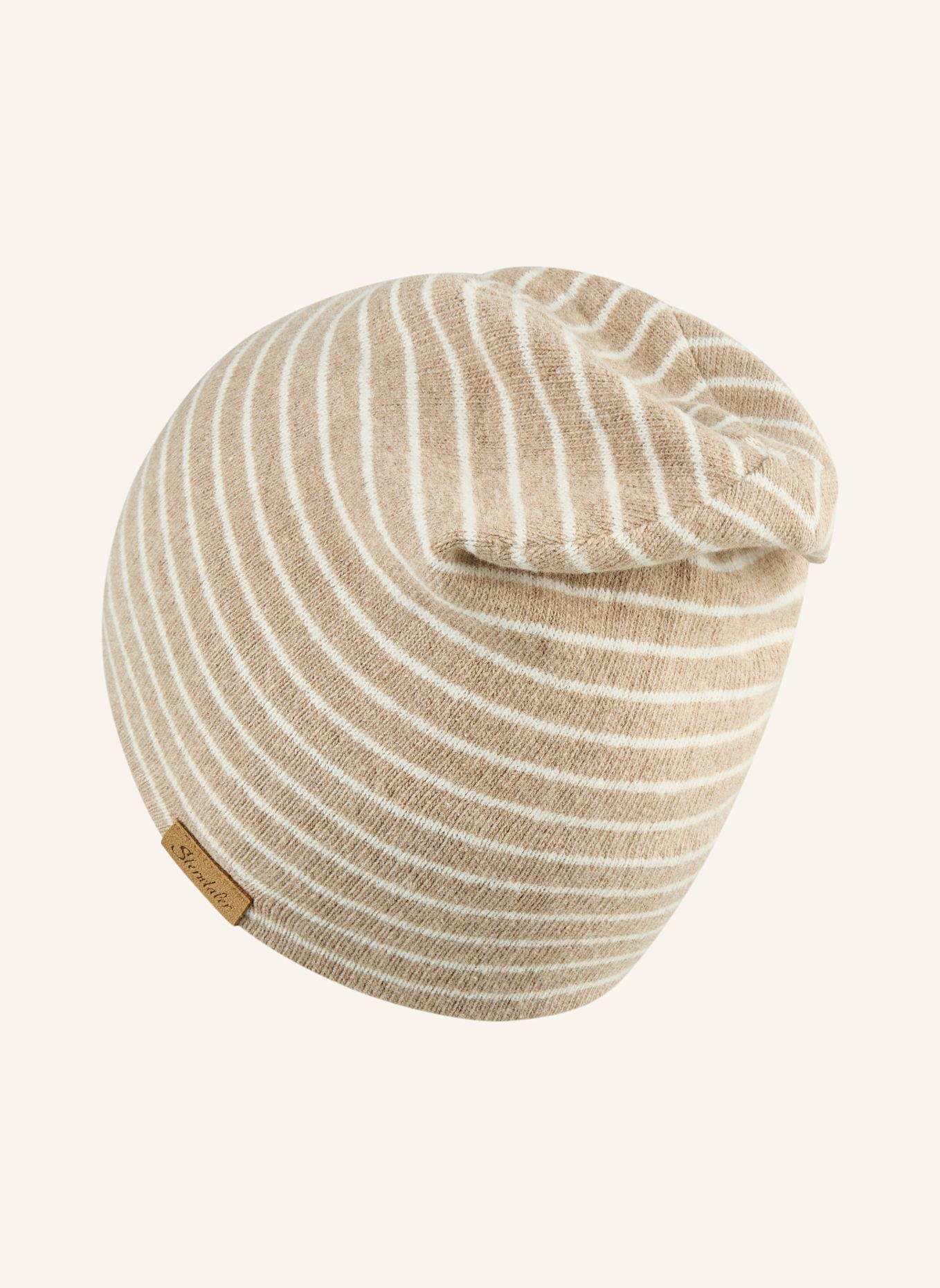 Sterntaler Beanie gestreift: BEIGE