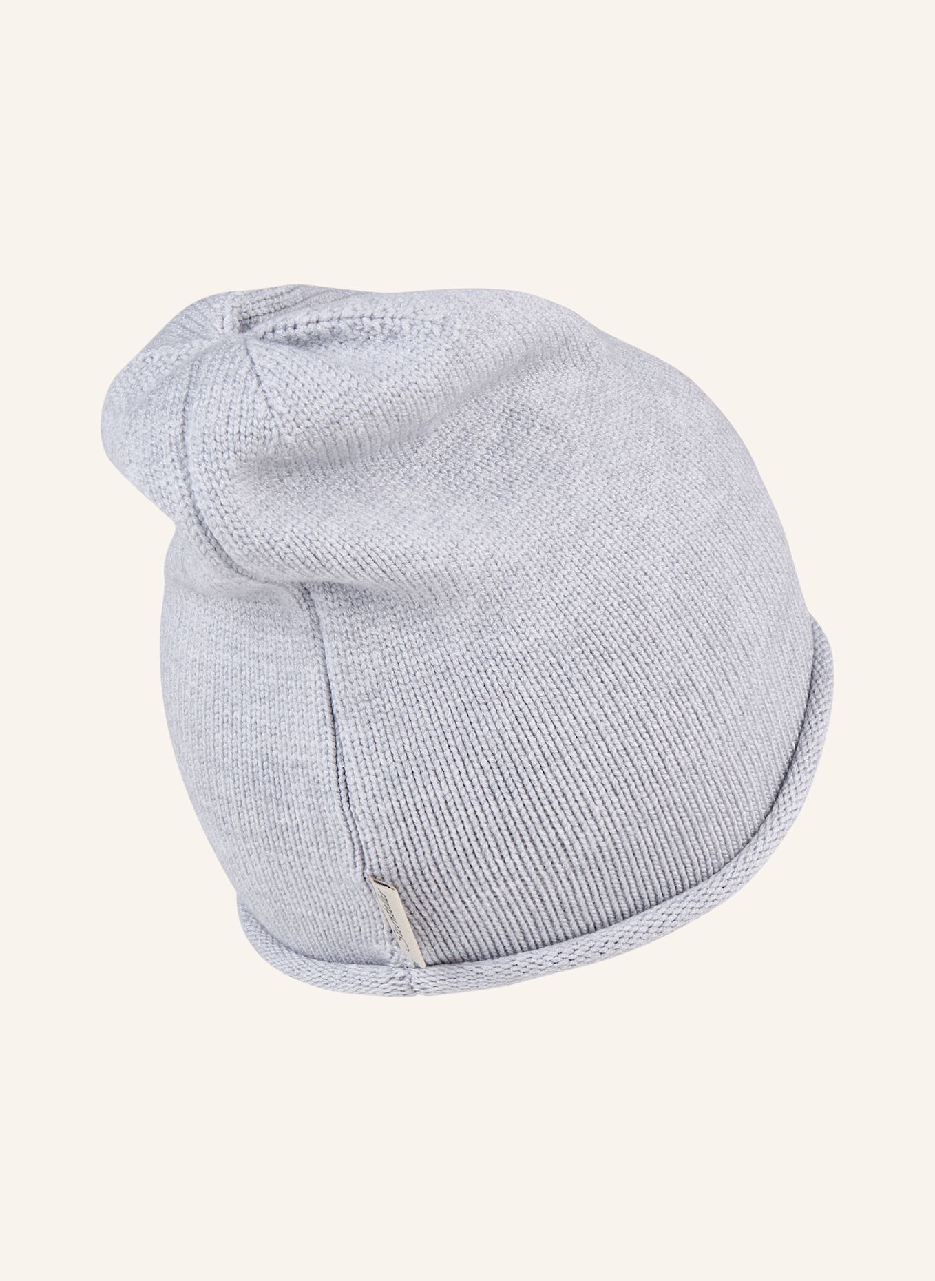 Sterntaler Strickmütze Rollrand: SILBER
